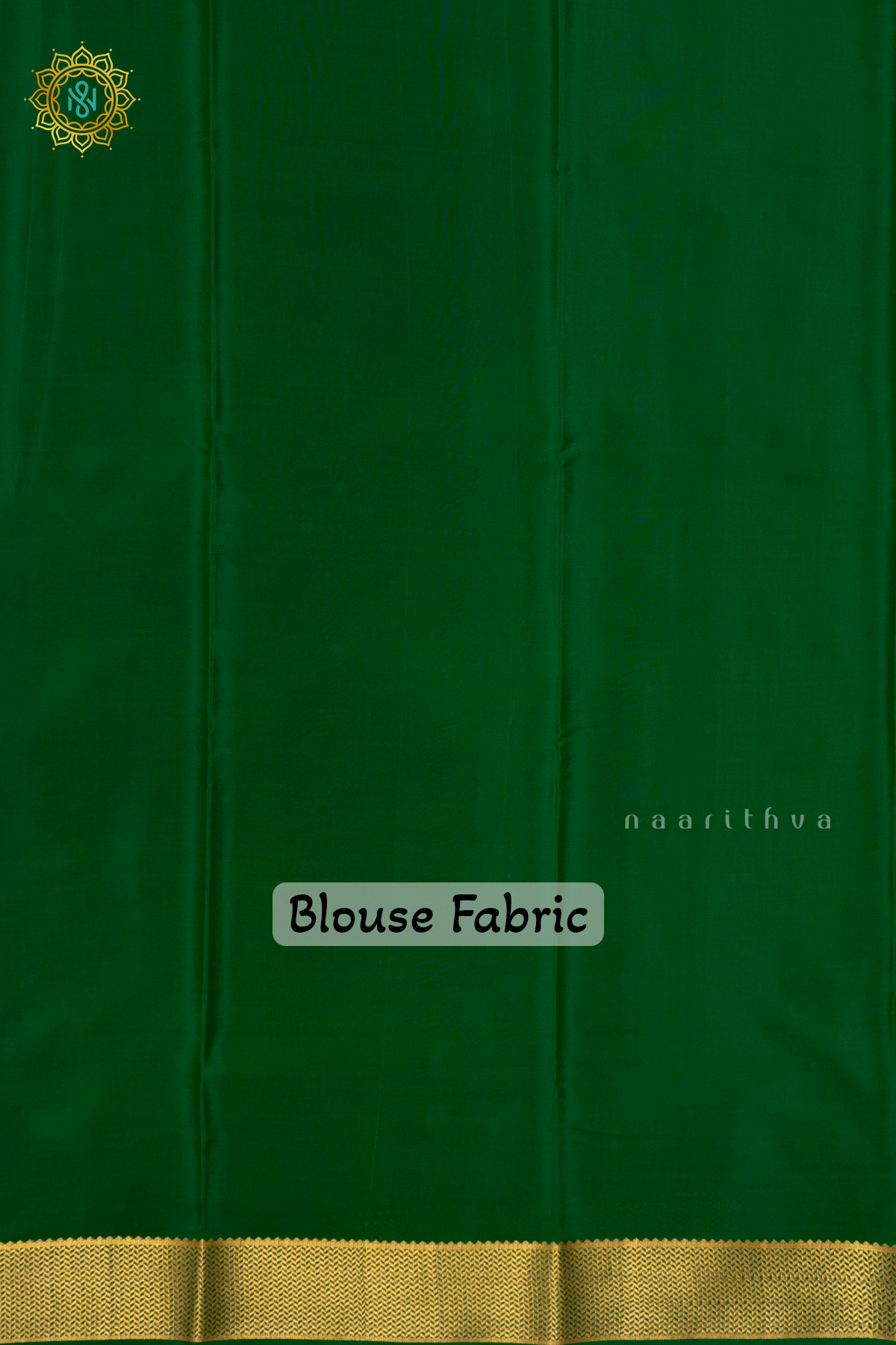 BROWN WITH GREEN - PURE MYSORE CREPE SILK