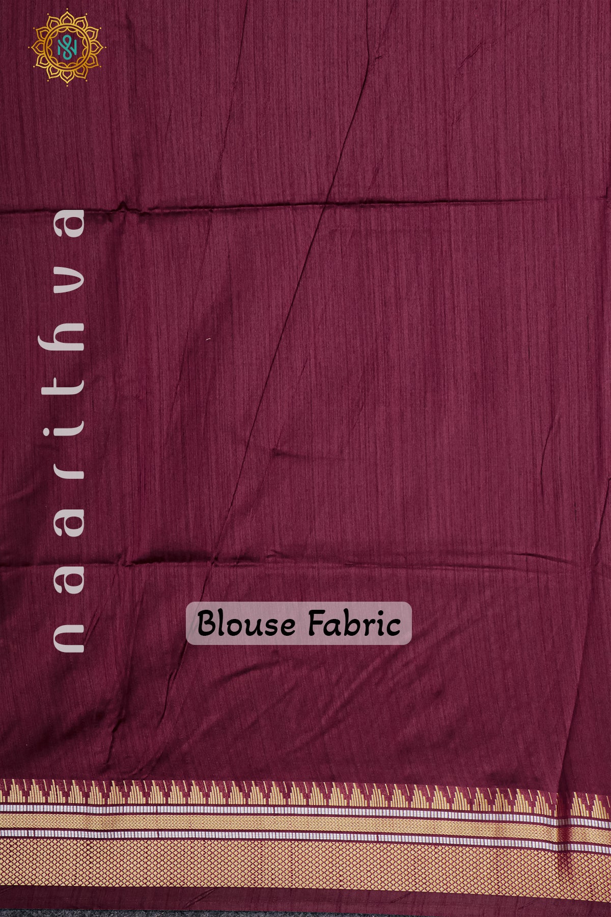 MAROON - RAW SILK