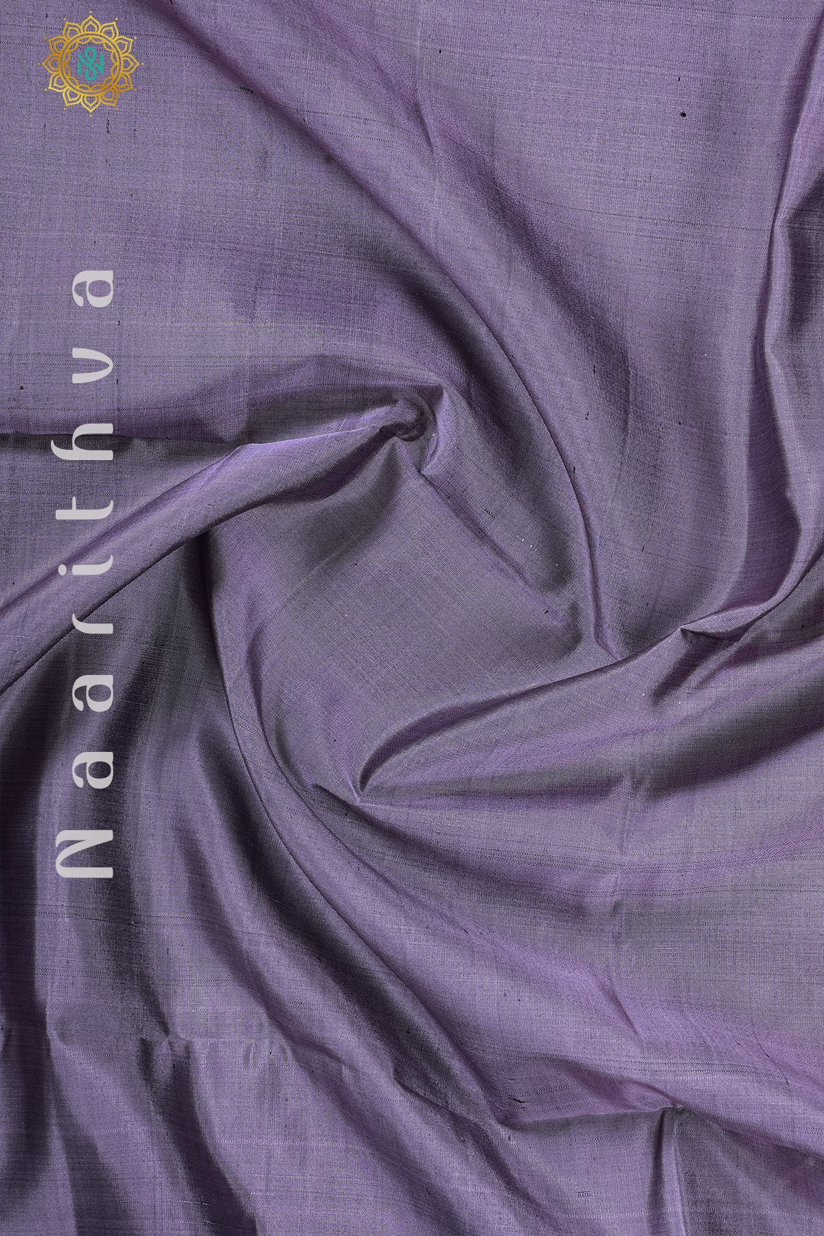 GREYISH LAVENDER WITH BLUE - PURE KANJIVARAM SOFT SILK