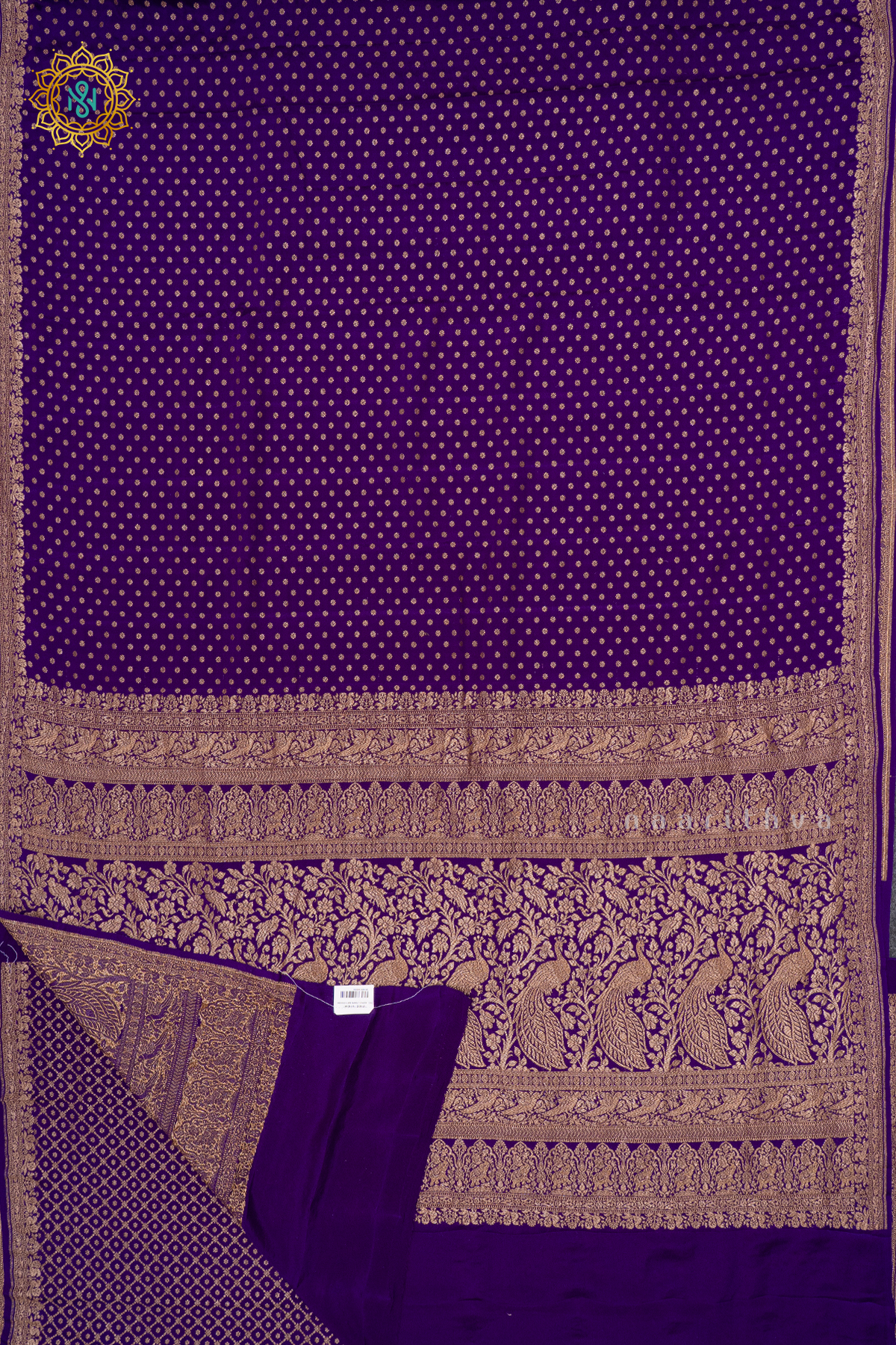 PURPLE - PURE BANARASI CREPE