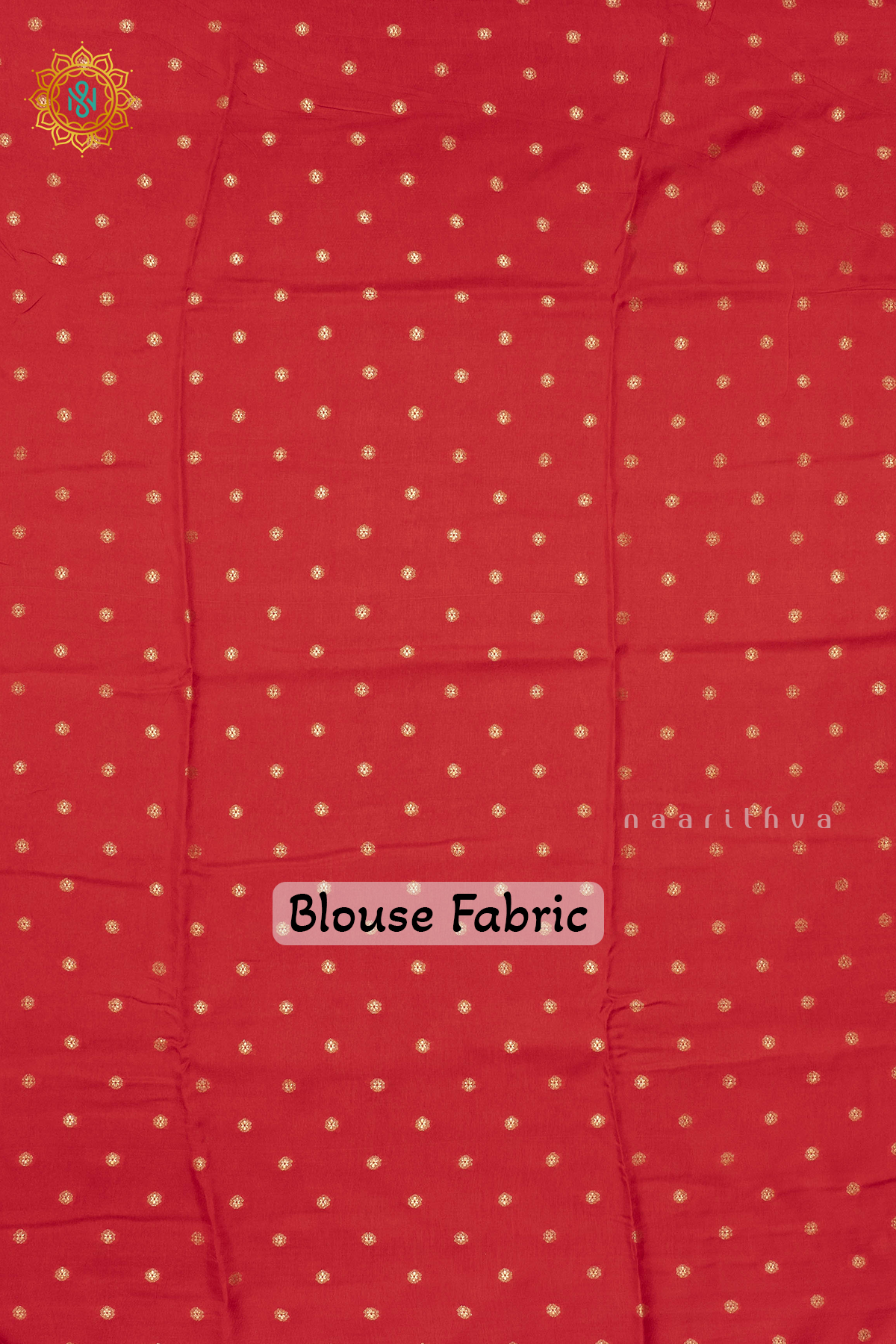 BOTTLE GREEN WITH RED - SEMI CREPE SILK