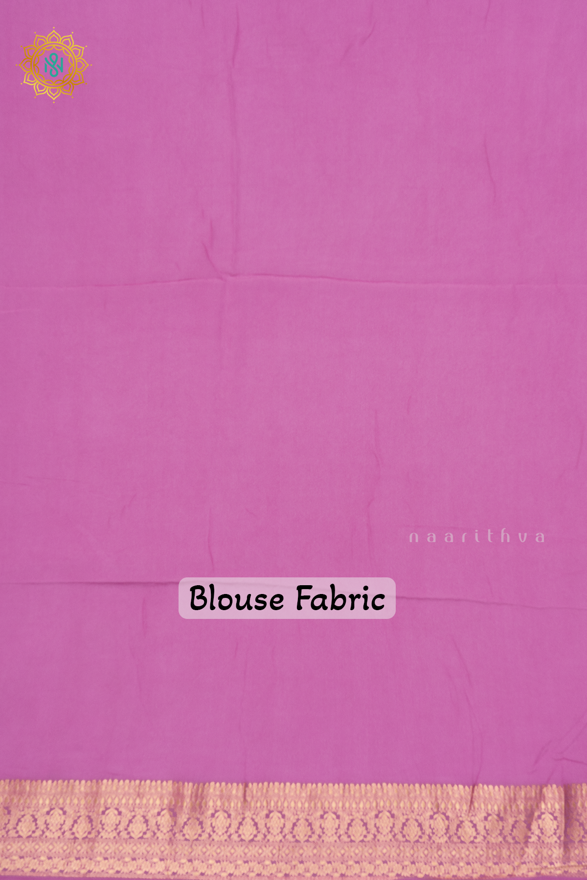 PINKISH LAVENDER - SEMI BANARASI CREPE