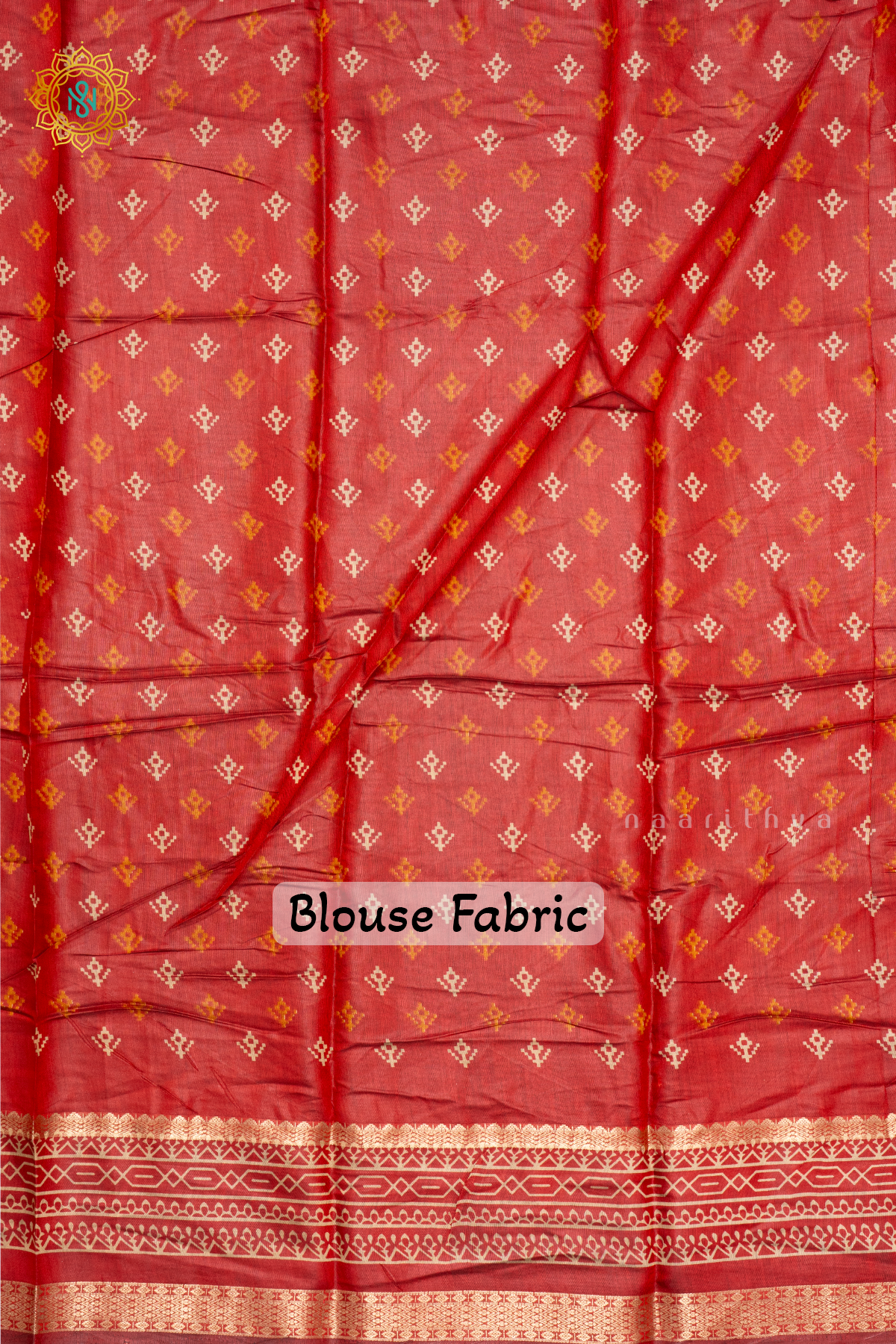 MUSTARD WITH RED - SOFT COTTON