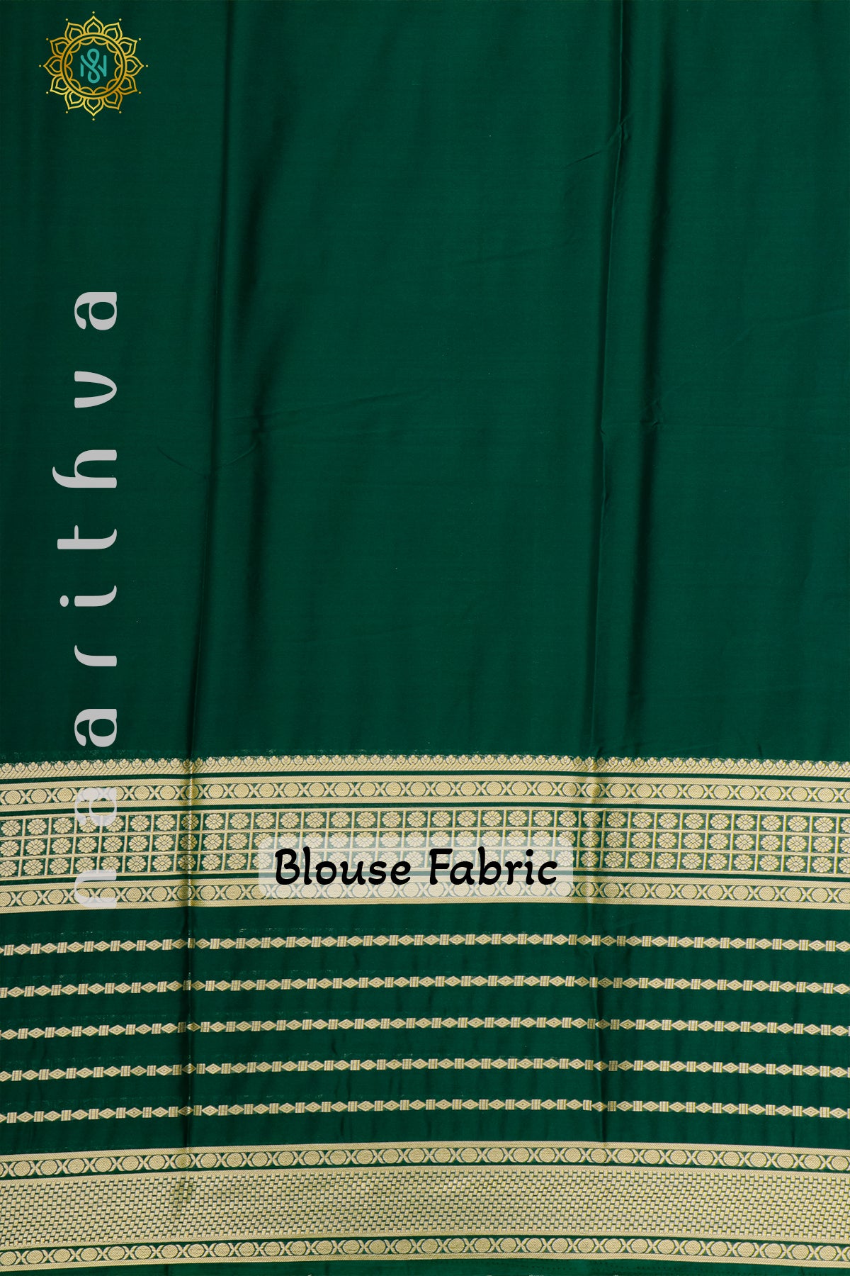 BOTTLE GREEN - SEMI MYSORE CREPE SILK