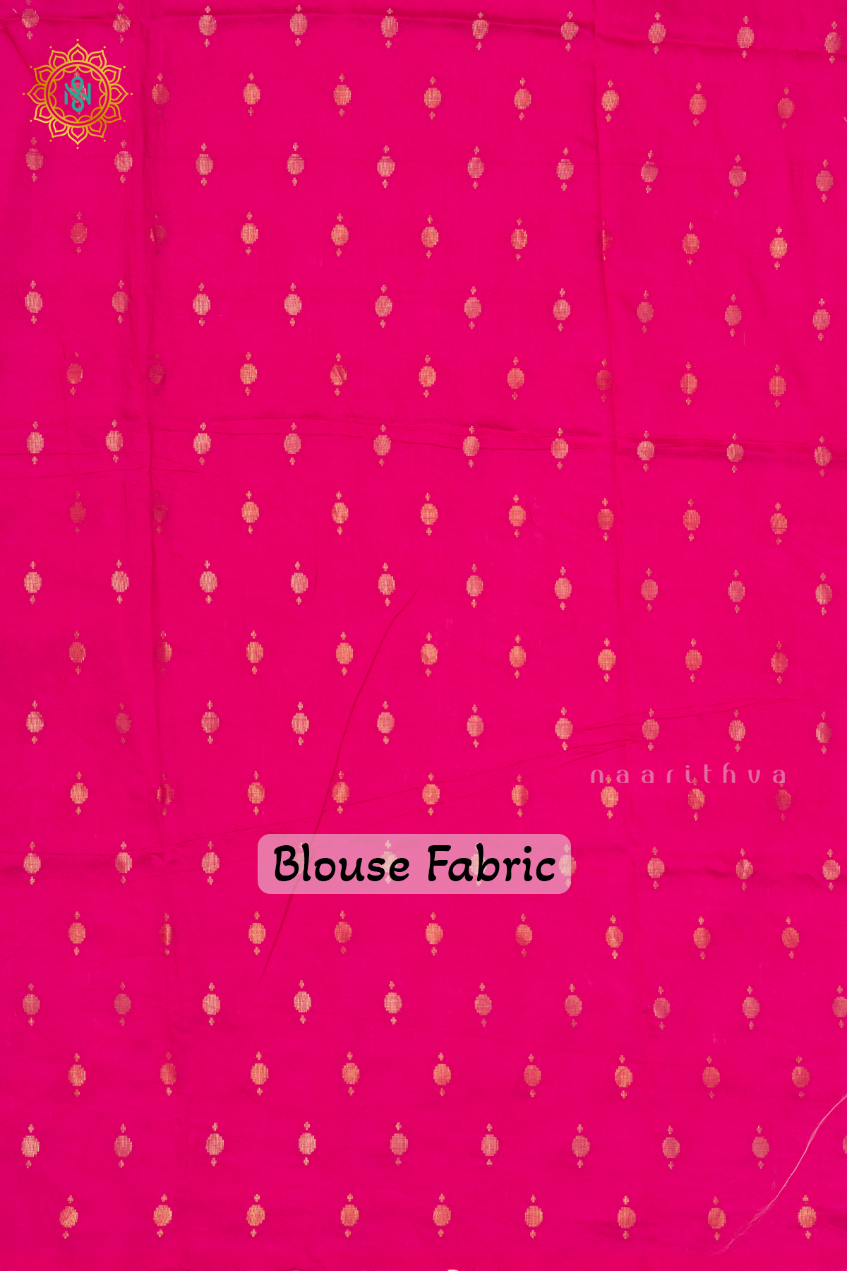 PEACH WITH PINK - SEMI CREPE SILK