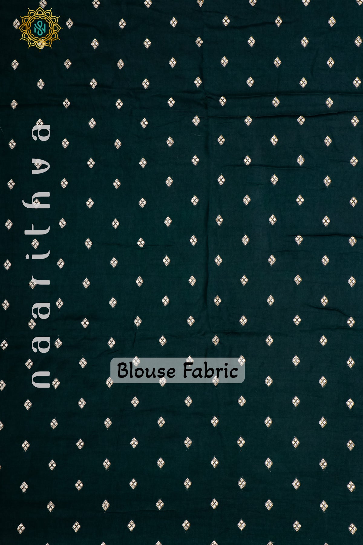 AQUA GREEN WITH BOTTLE GREEN - DOLA SILK