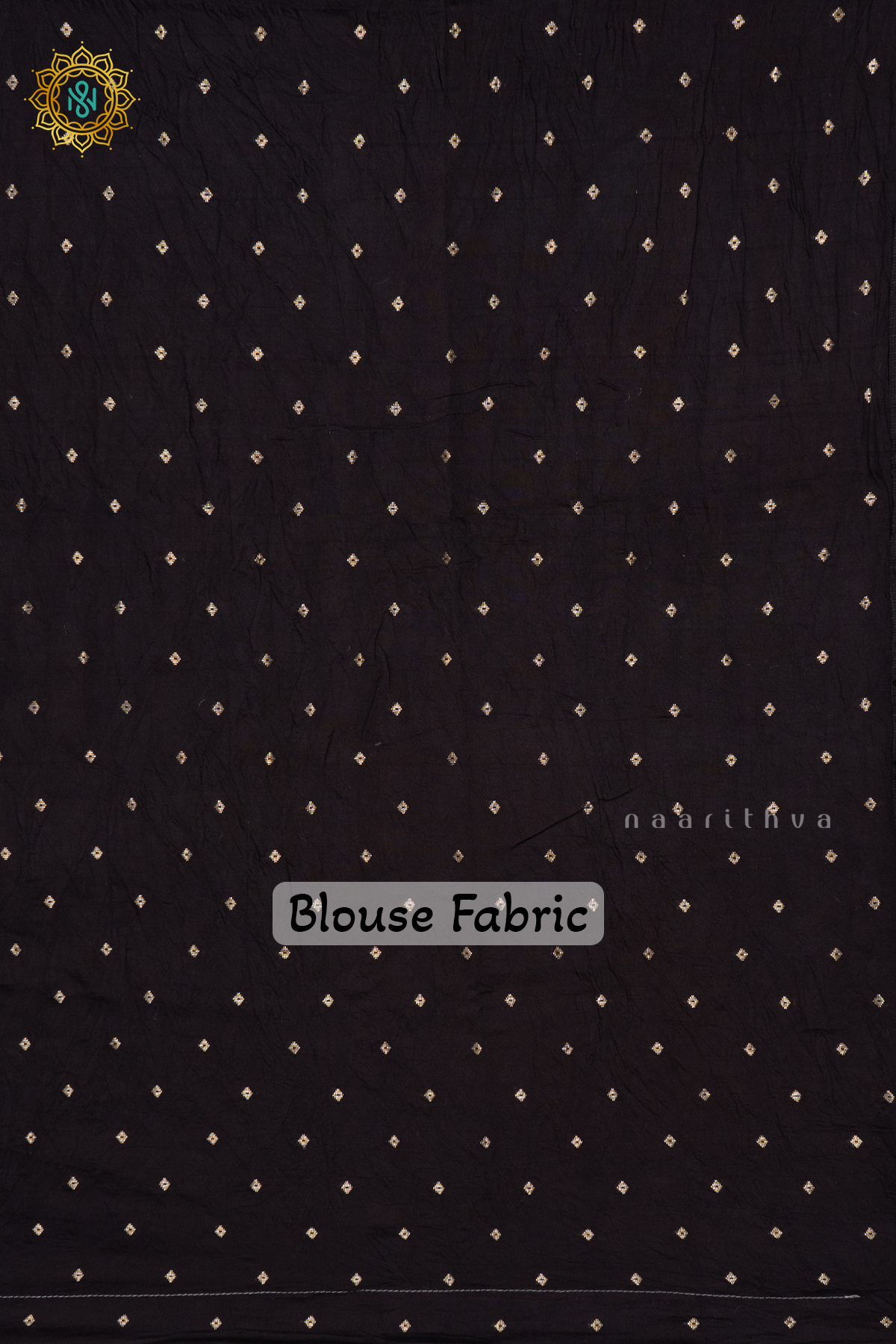 BLACK - HAND PAINTED ORGANZA WITH KATH WORK