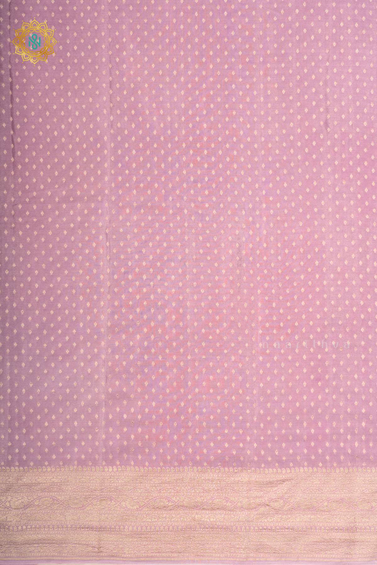 LAVENDER - PURE BANARASI CREPE SILK