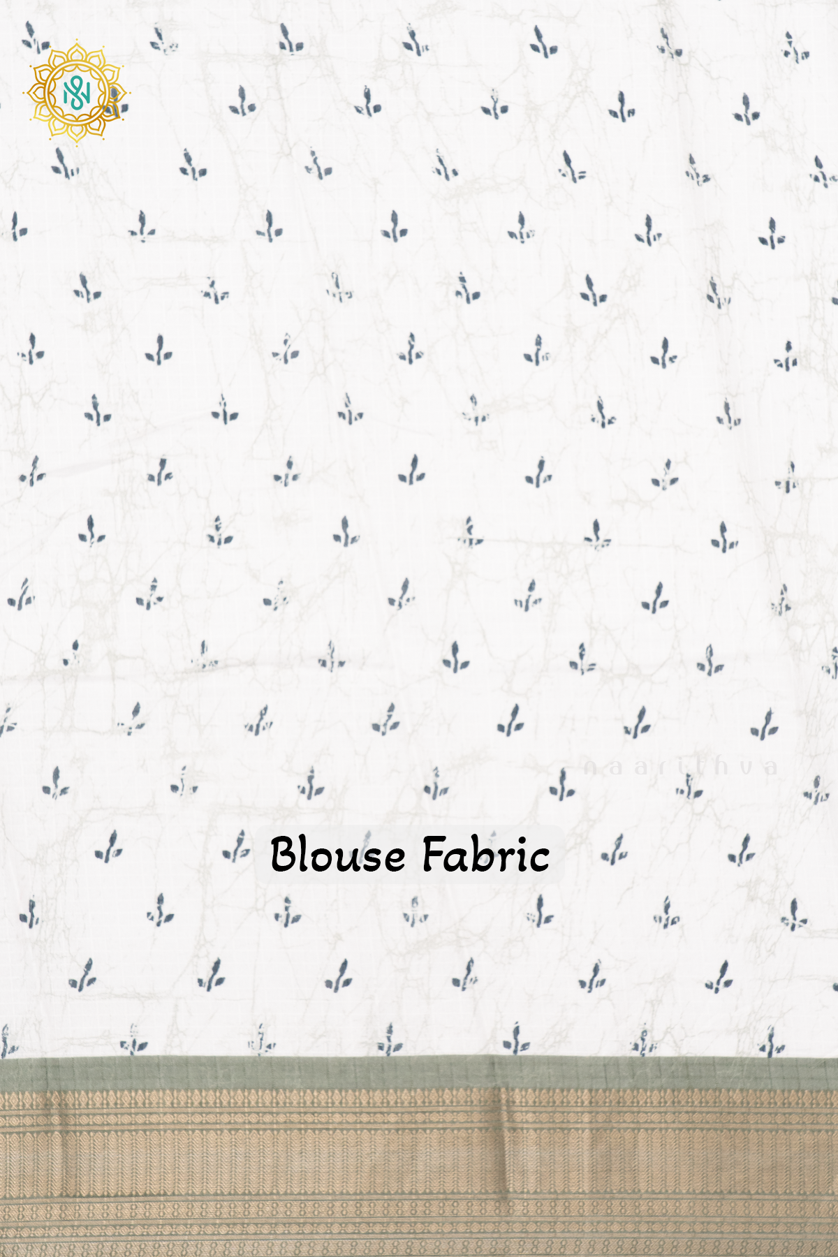 WHITE WITH PISTA GREEN - DOLA SILK