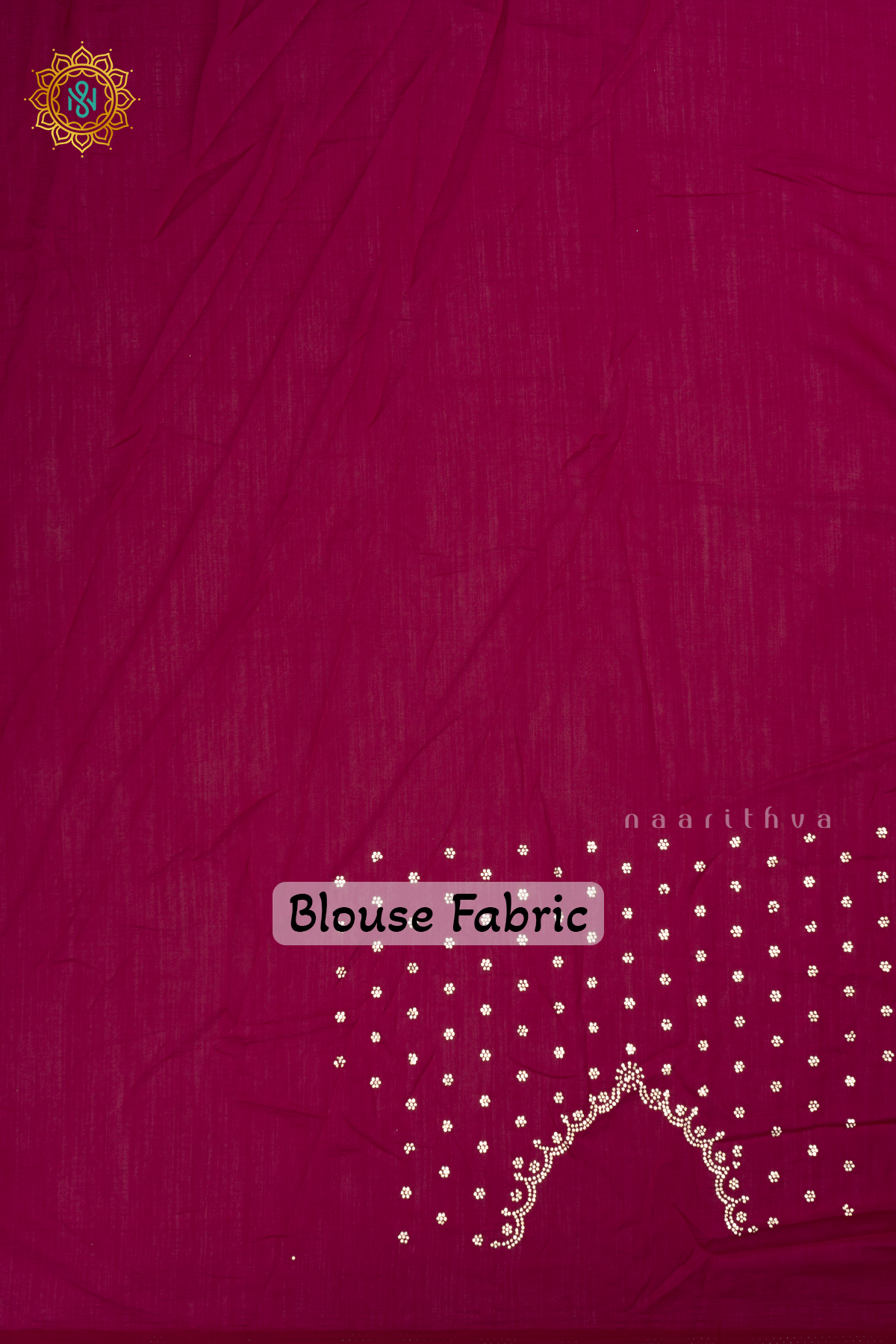 Yellow with Pink - Party Wear Tussar Georgette Saree Allover Plain Body with Stone Work Border, with Contrast Blouse
