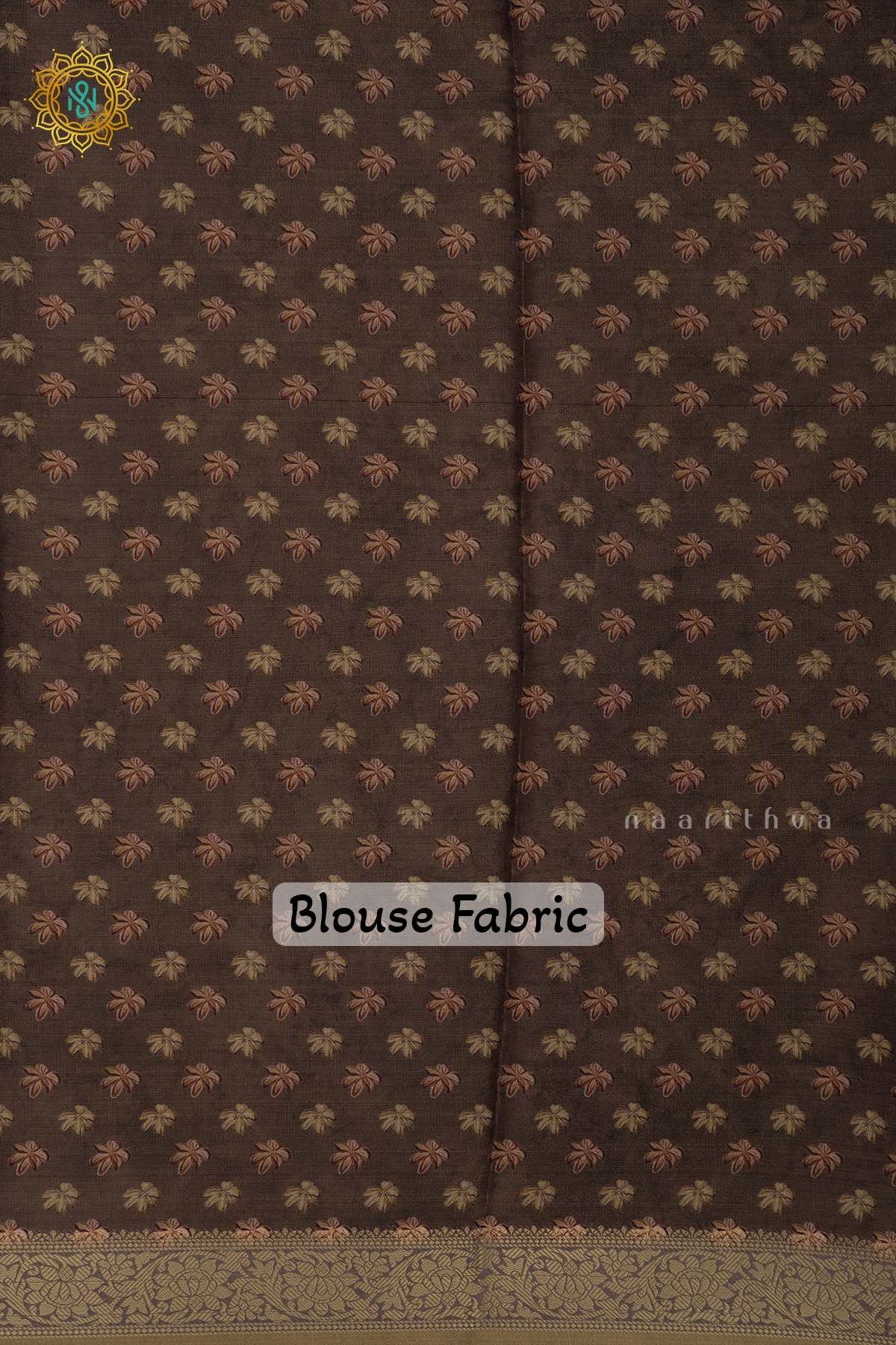 BROWN WITH OFF WHITE - LINEN TISSUE