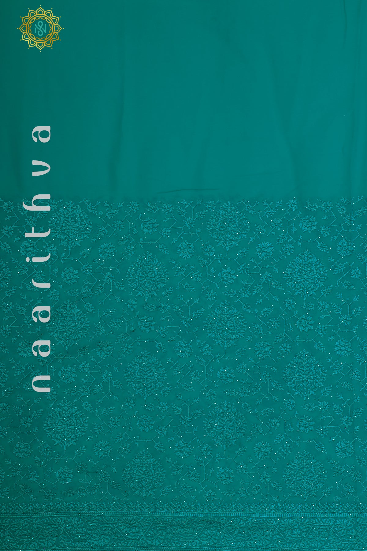 AQUA GREEN - DESIGNER GEORGETTE