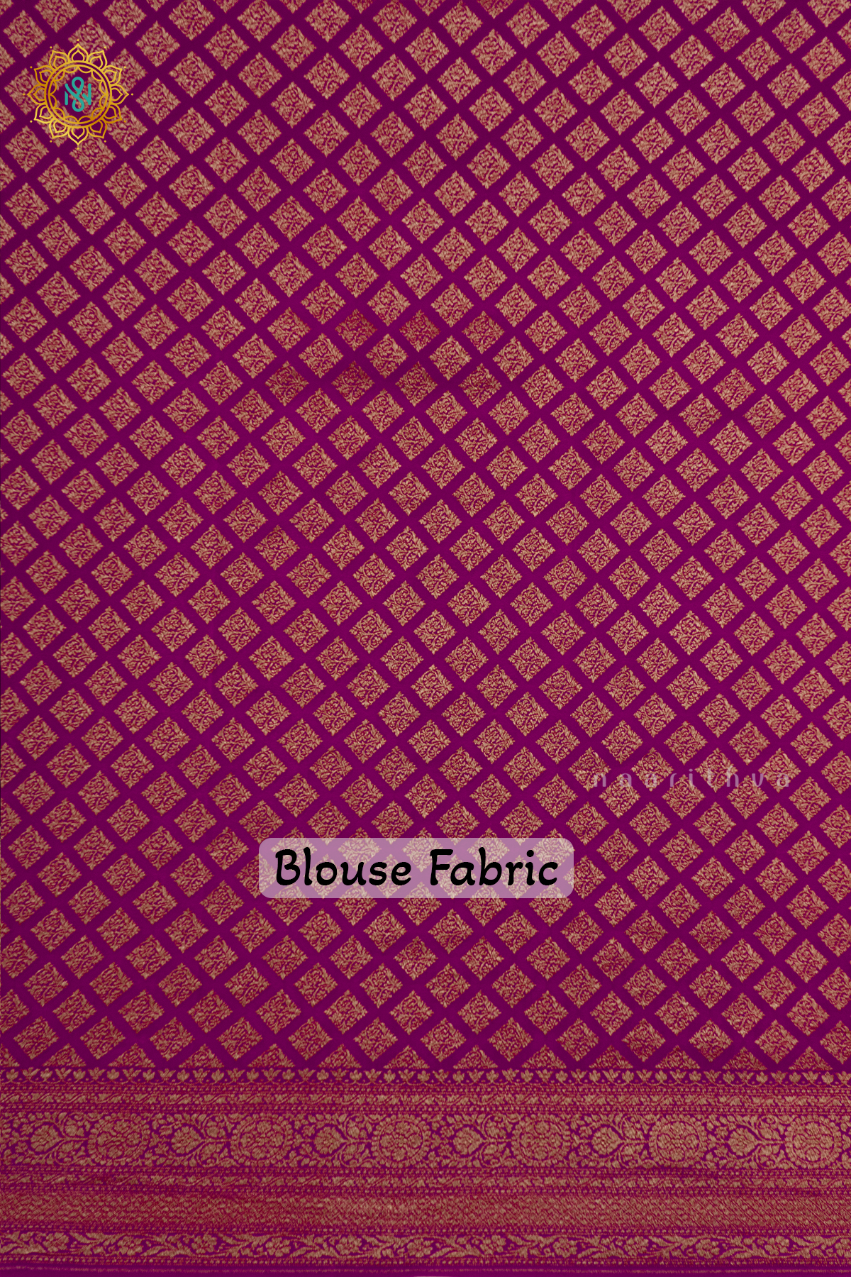 WINE WITH ORANGE & PINK - PURE BANARASI CREPE SILK