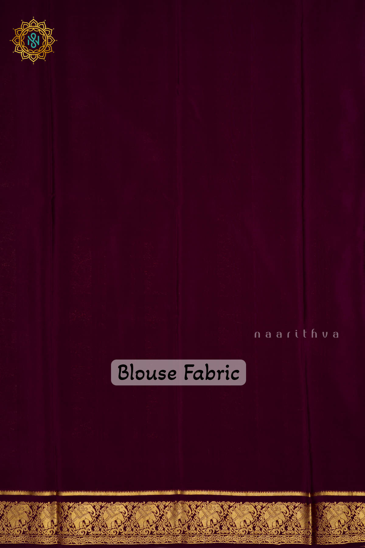 Deep Wine Pure Mysore Crepe Silk Saree With Zari Buttas On The Body and Zari Border