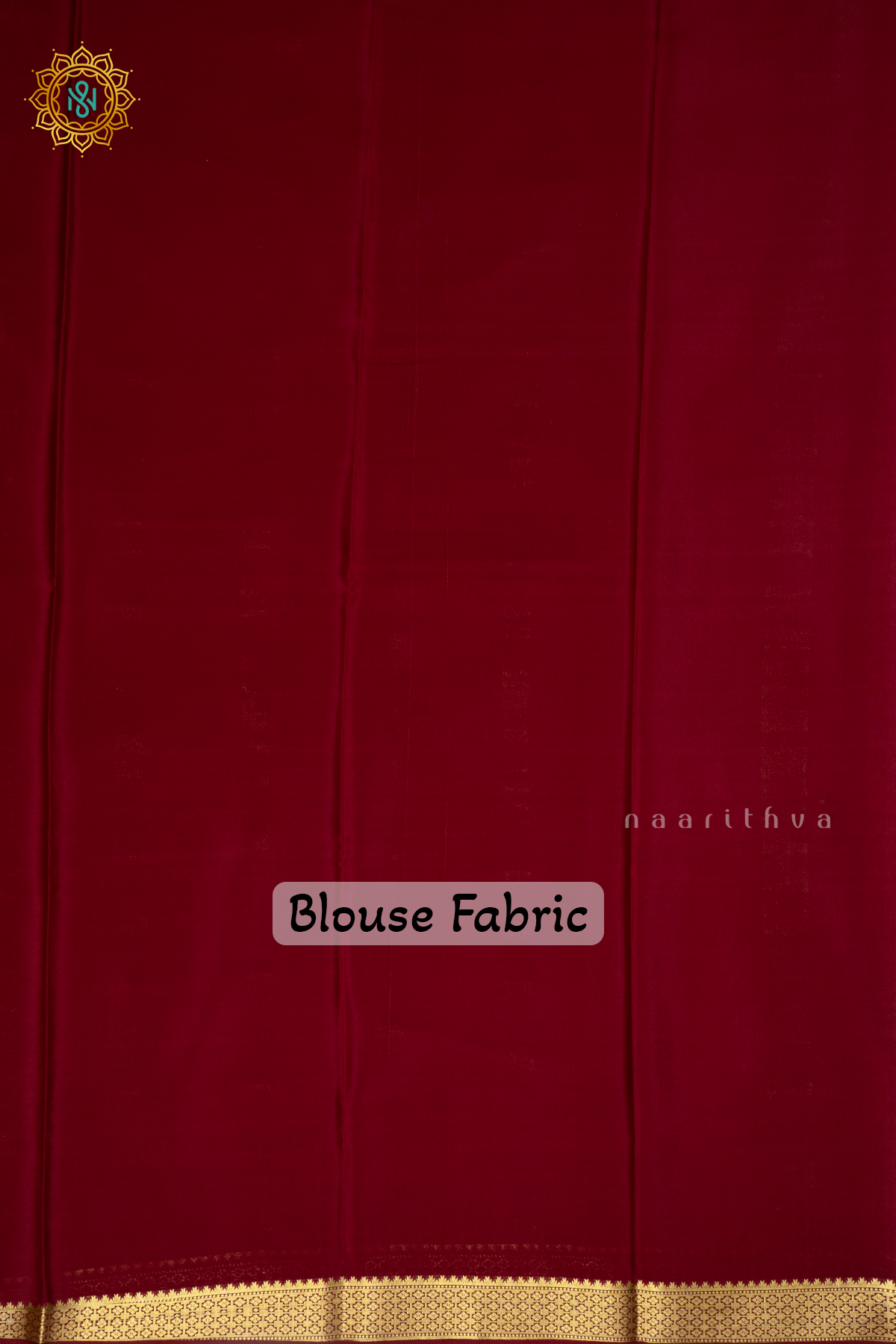 PEACH WITH MAROON AND GREEN - PURE MYSORE CREPE SILK