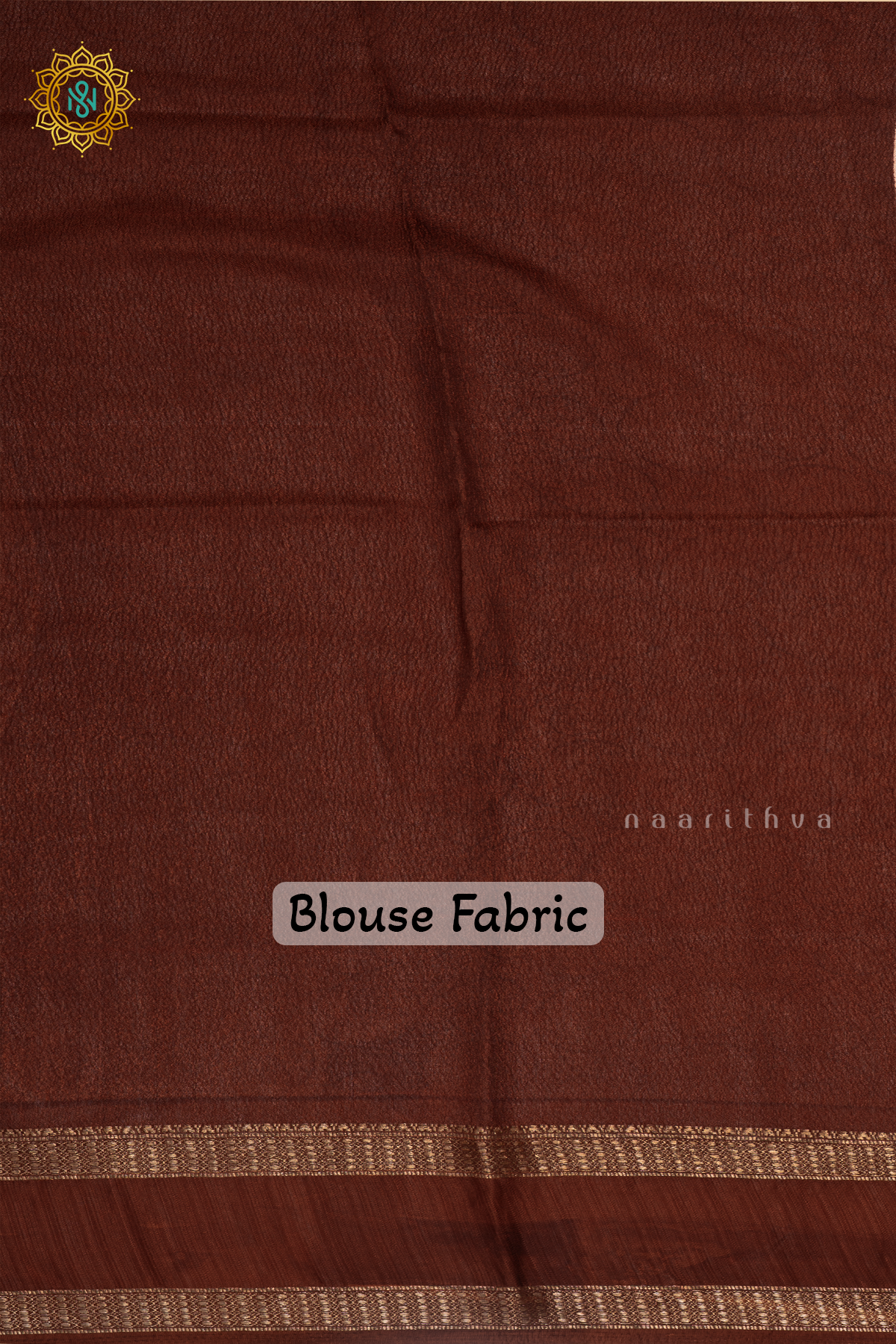 LIGHT BROWN WITH DARK BROWN - SEMI GEORGETTE