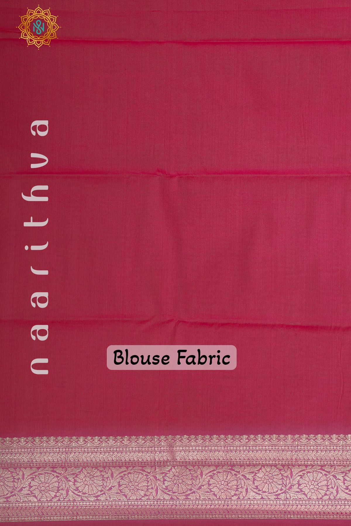 NAVY BLUE WITH PINK - SEMI TISSUE GEORGETTE