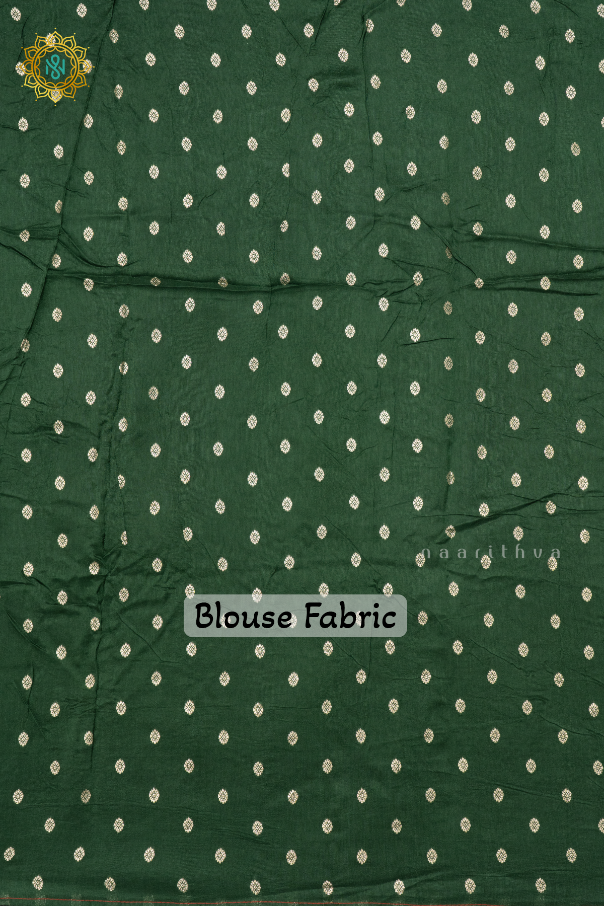 RED WITH GREEN - DOLA SILK
