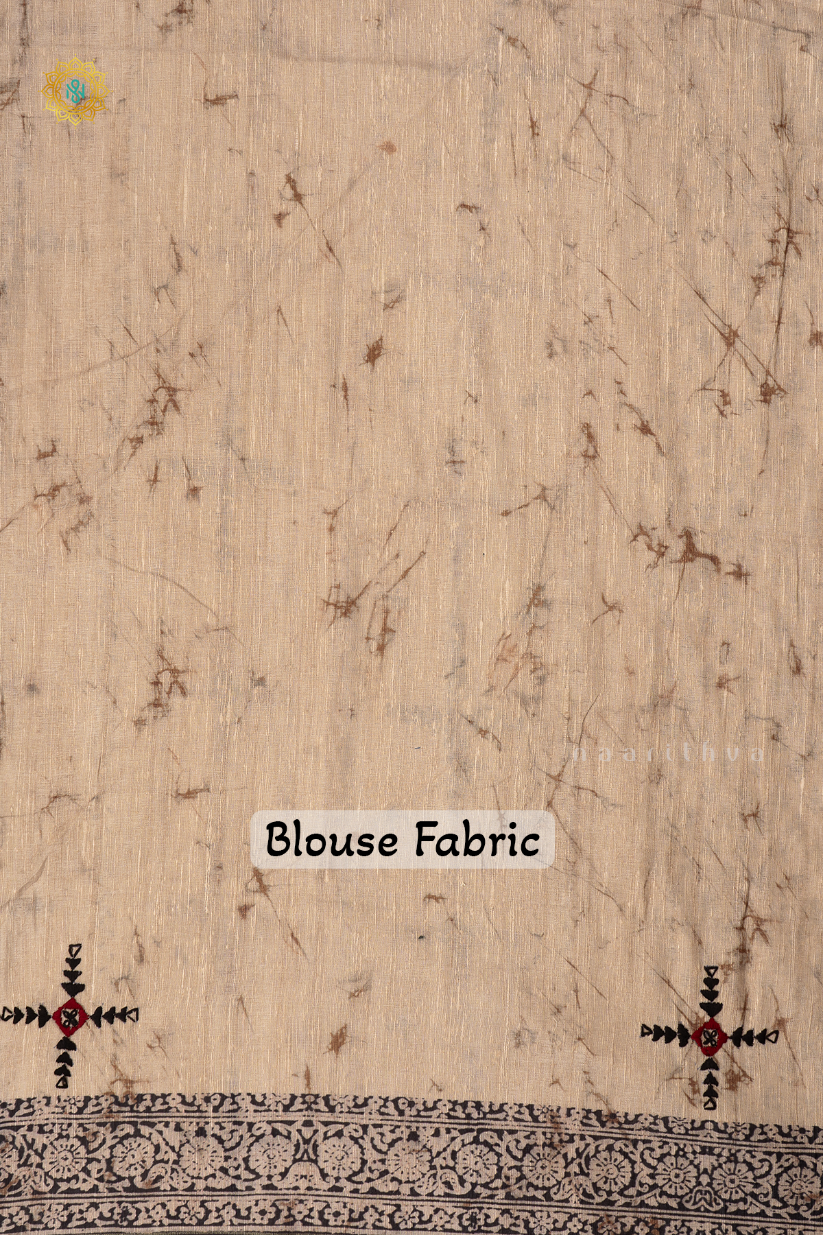 BEIGE WITH BLACK - KOTHA TUSSAR