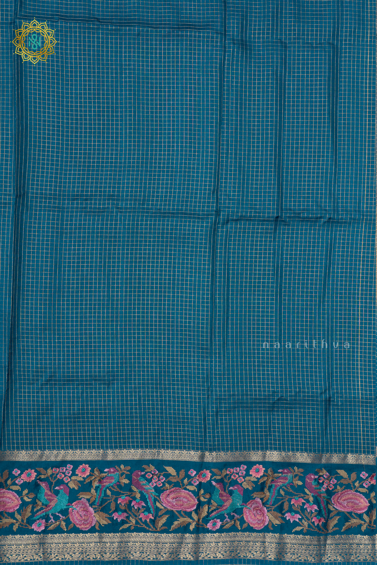 TEAL BLUE - SEMI CREPE SILK