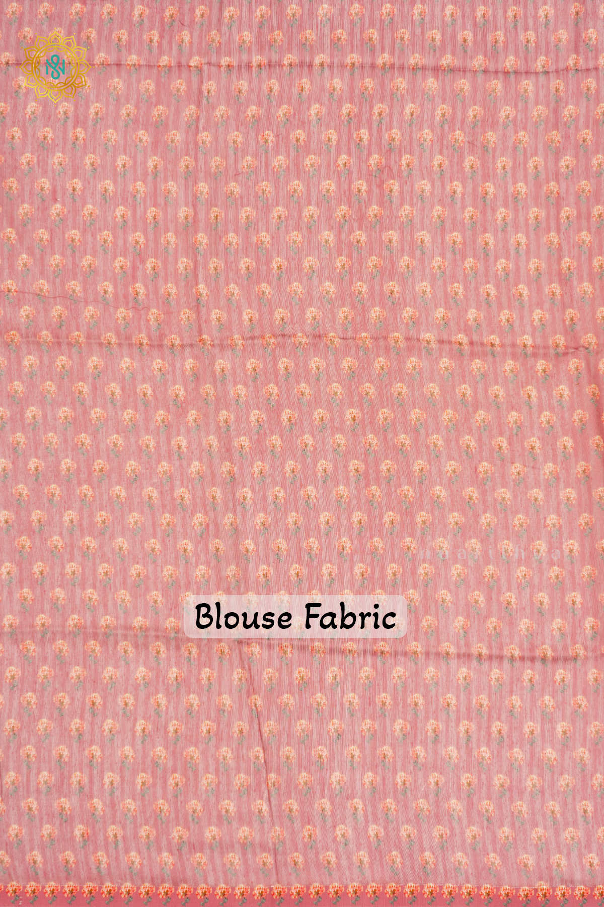 DUAL SHADE OF PEACHISH ORANGE - LINEN BY COTTON