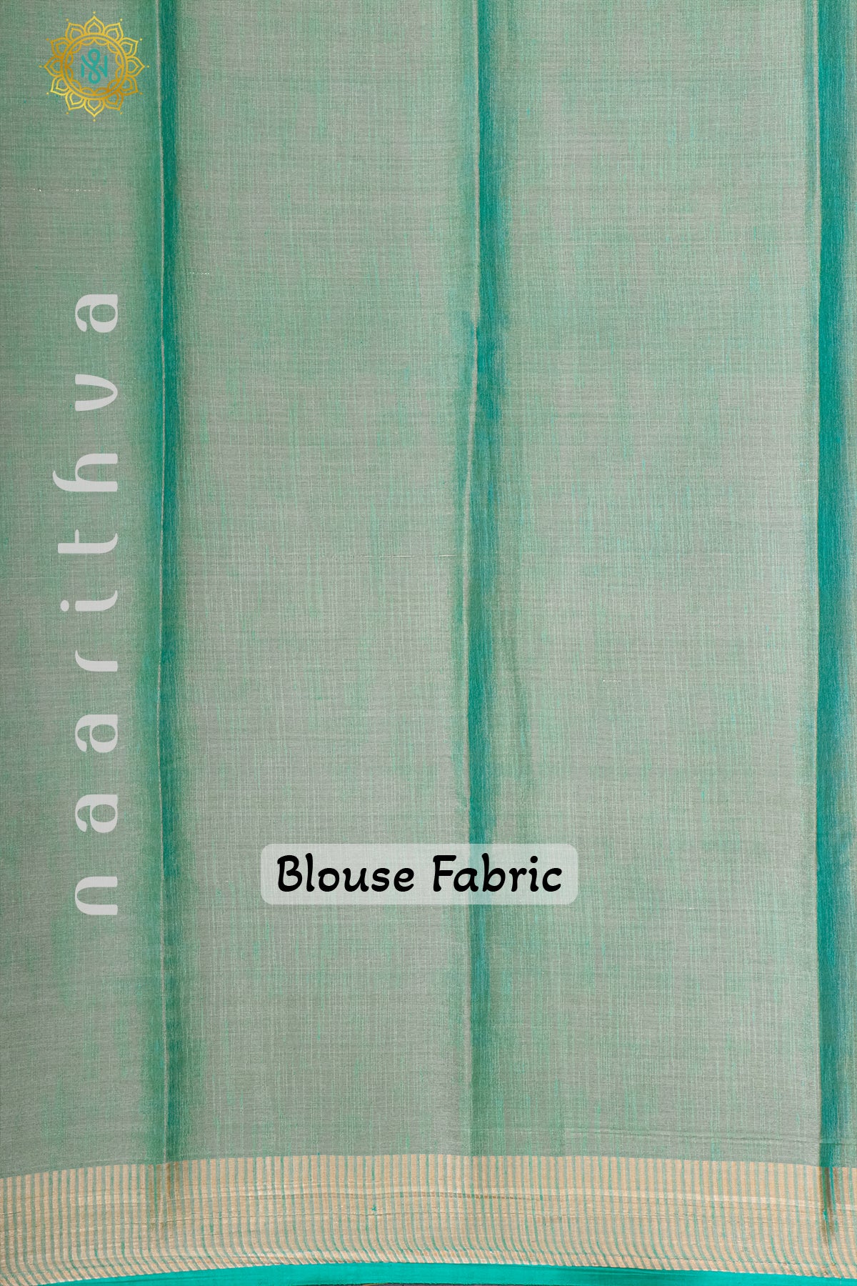 AQUA GREEN - TISSUE SAREE