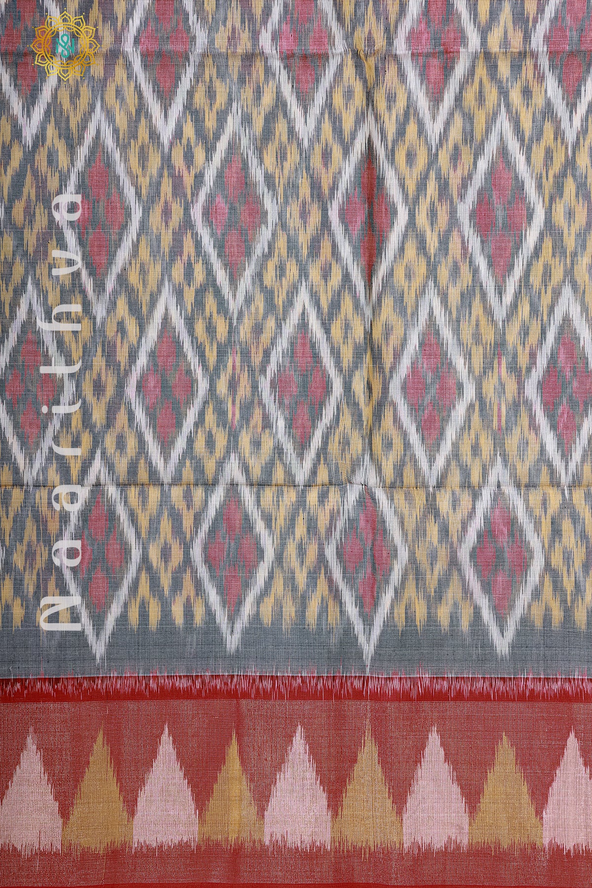 GREY WITH RED - IKAT SICO