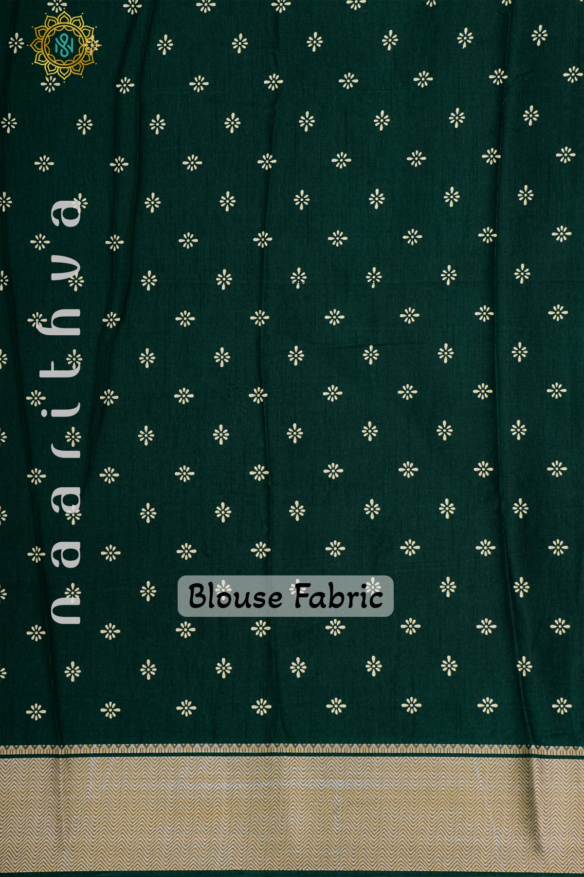 BOTTLE GREEN - SEMI GEORGETTE