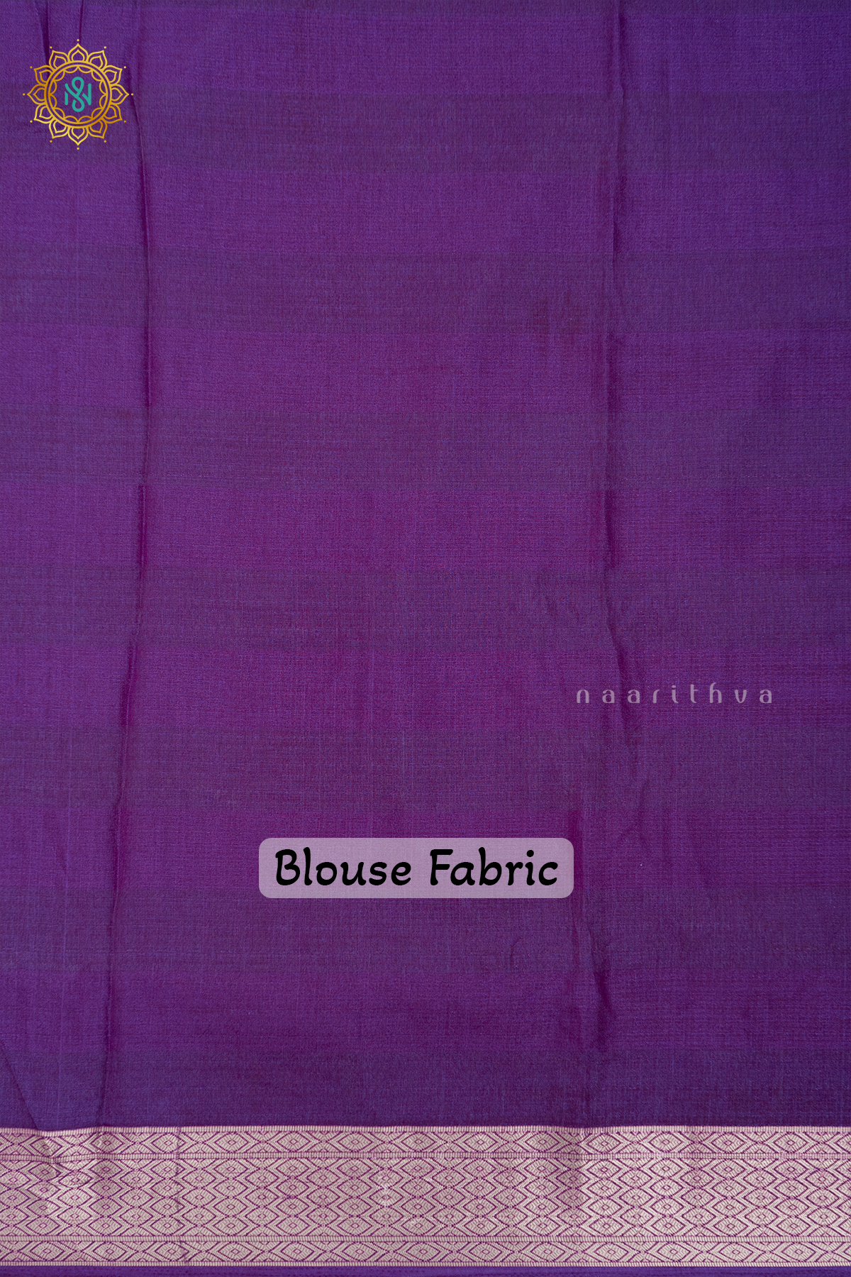 WHITE WITH PURPLE - JUTE COTTON