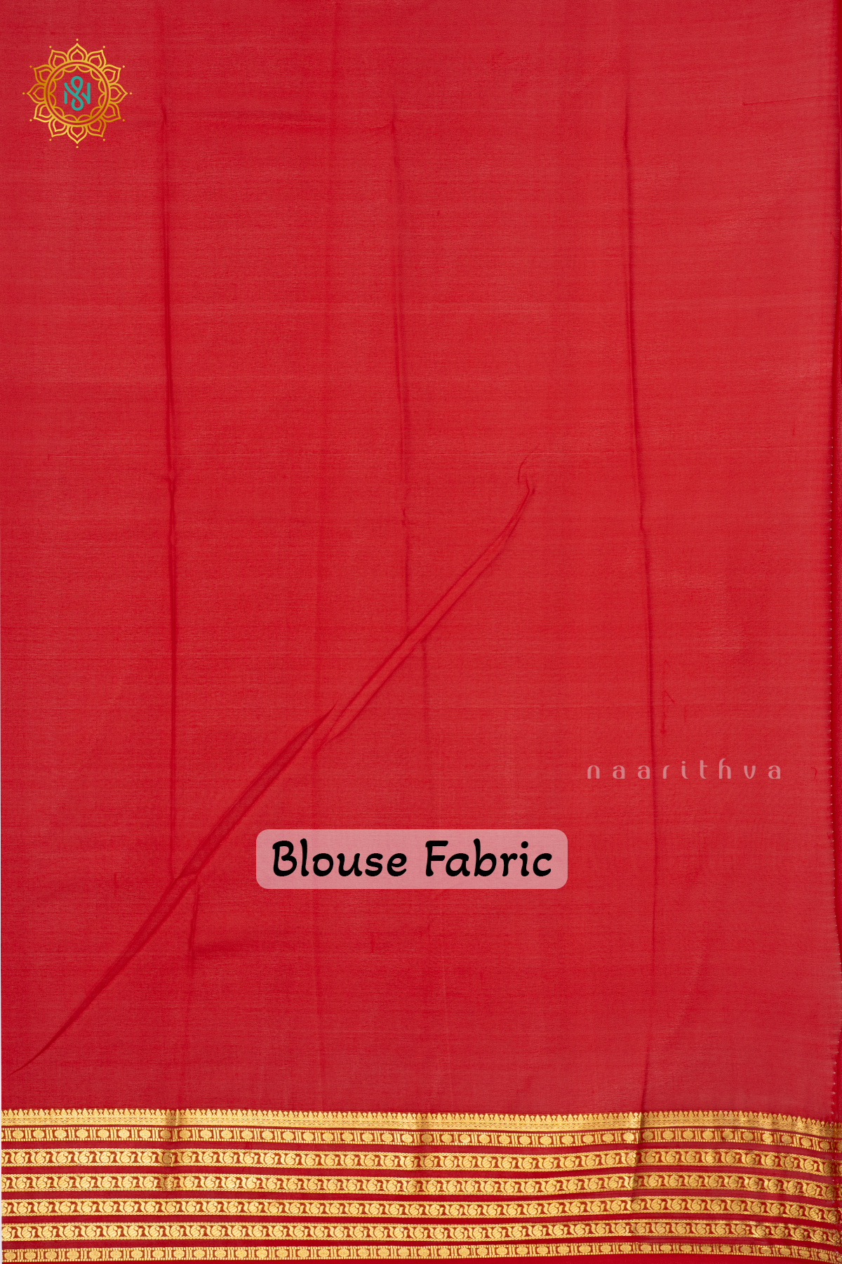 RED - PURE MYSORE CREPE SILK