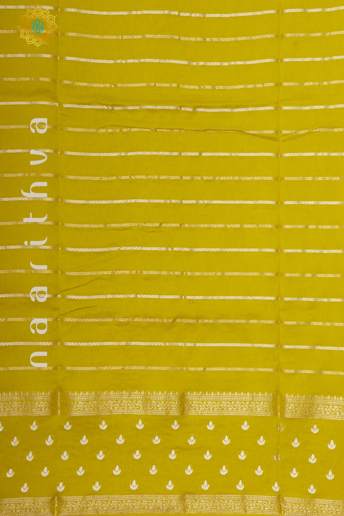 YELLOW WITH NAVY BLUE - DOLA SILK