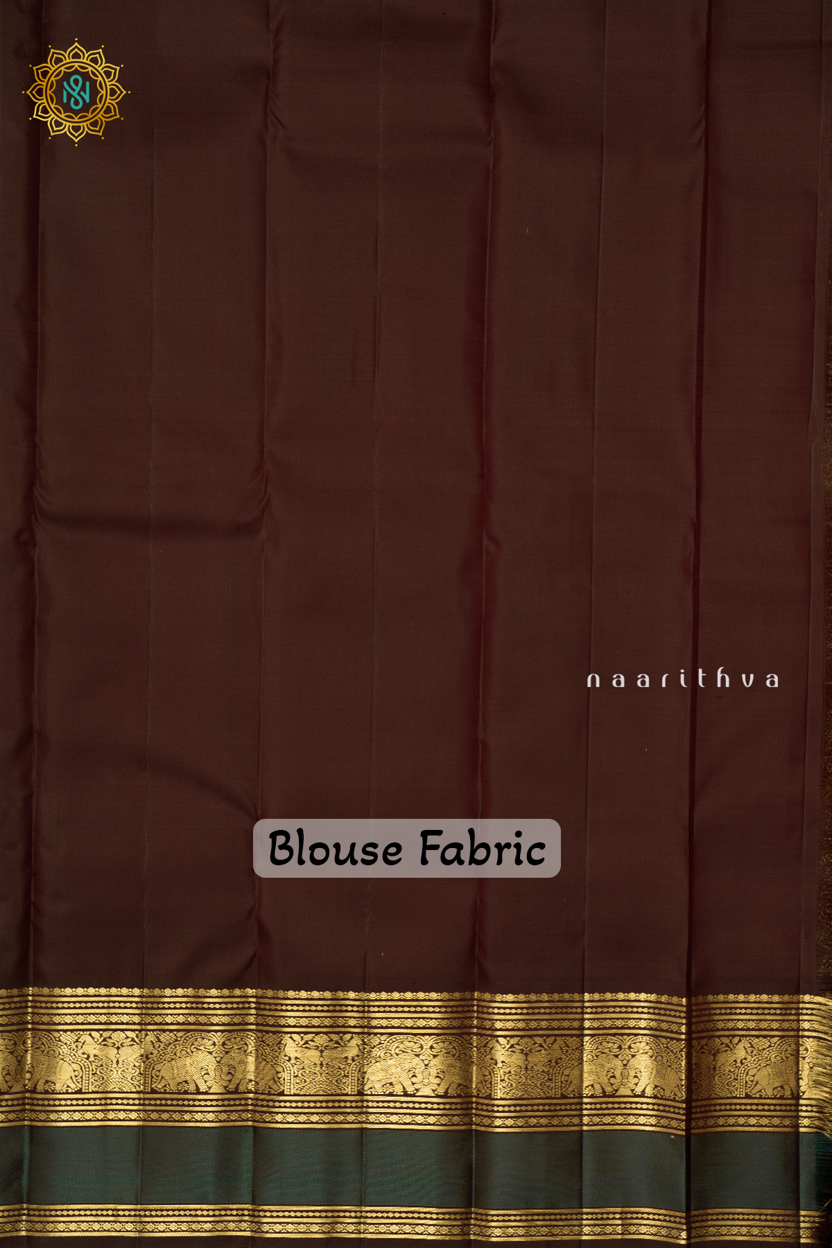 RUST ORANGE WITH BROWN - PURE KANJIVARAM SILK