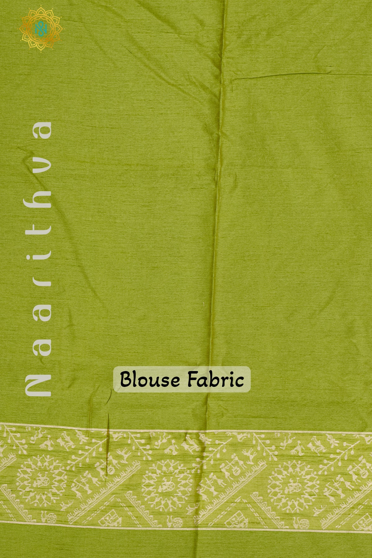 PARROT GREEN - POLY SILK COTTON