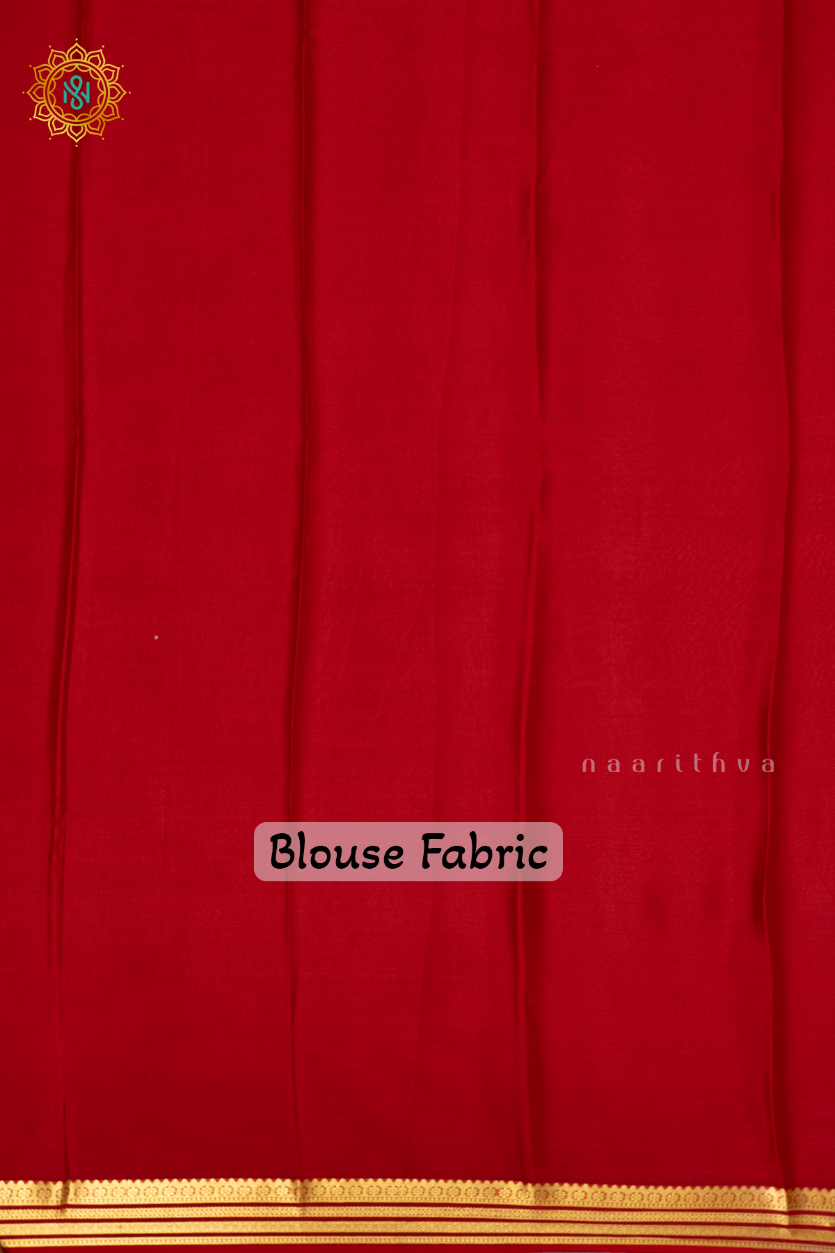 RED - PURE MYSORE CREPE SILK