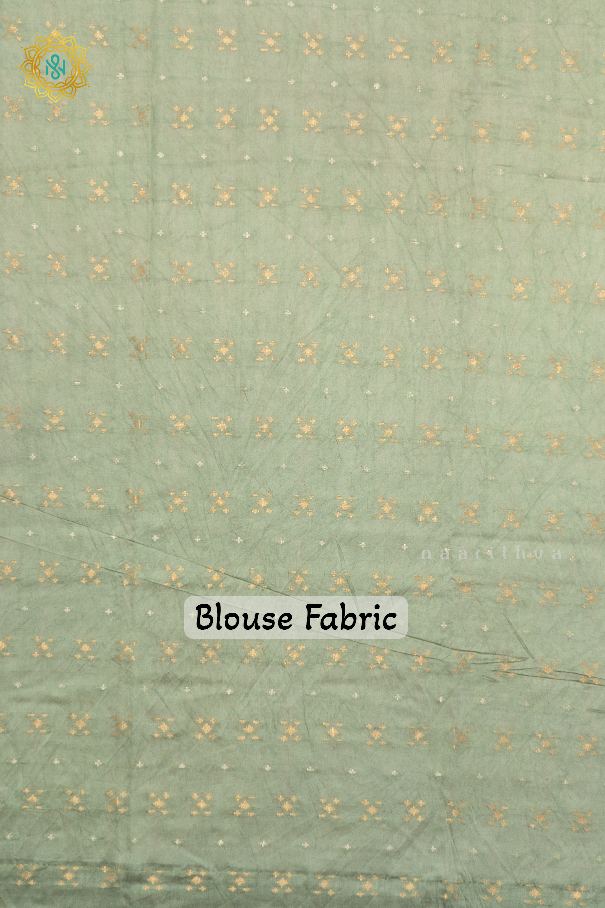 PISTA GREEN WITH SAGE GREEN - SEMI CREPE SILK