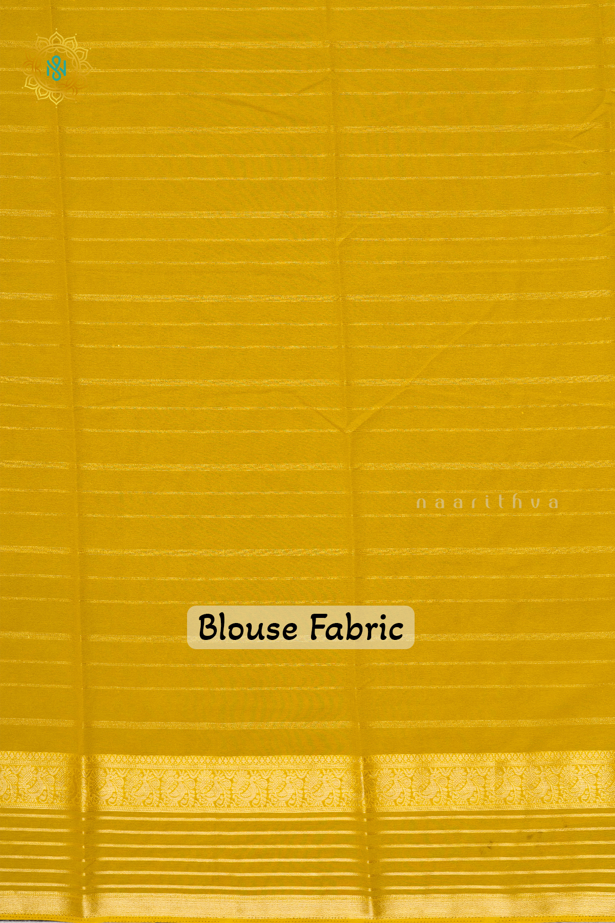 BOTTEL GREEN WITH YELLOW - SEMI GEORGETTE