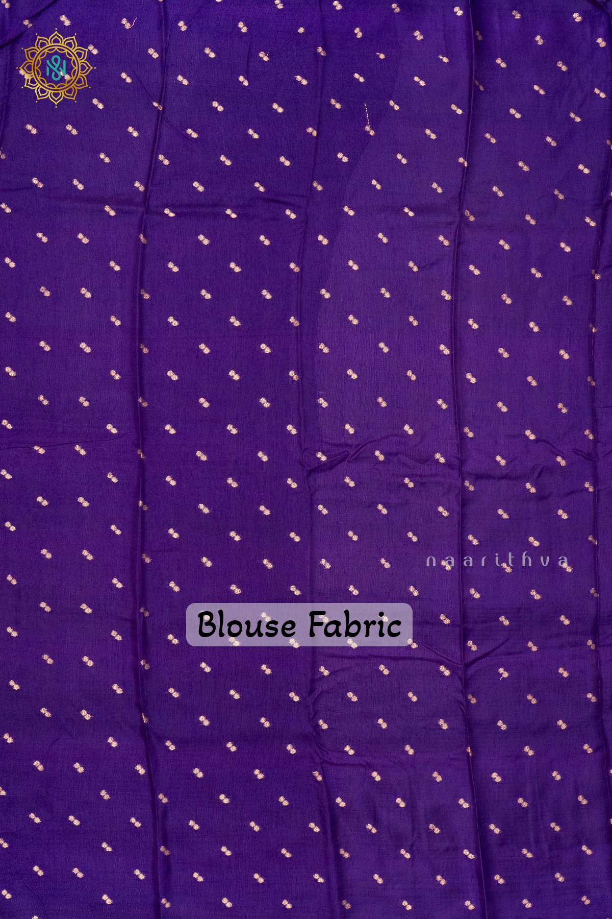 AQUA GREEN WITH PURPLE - SEMI CREPE SILK
