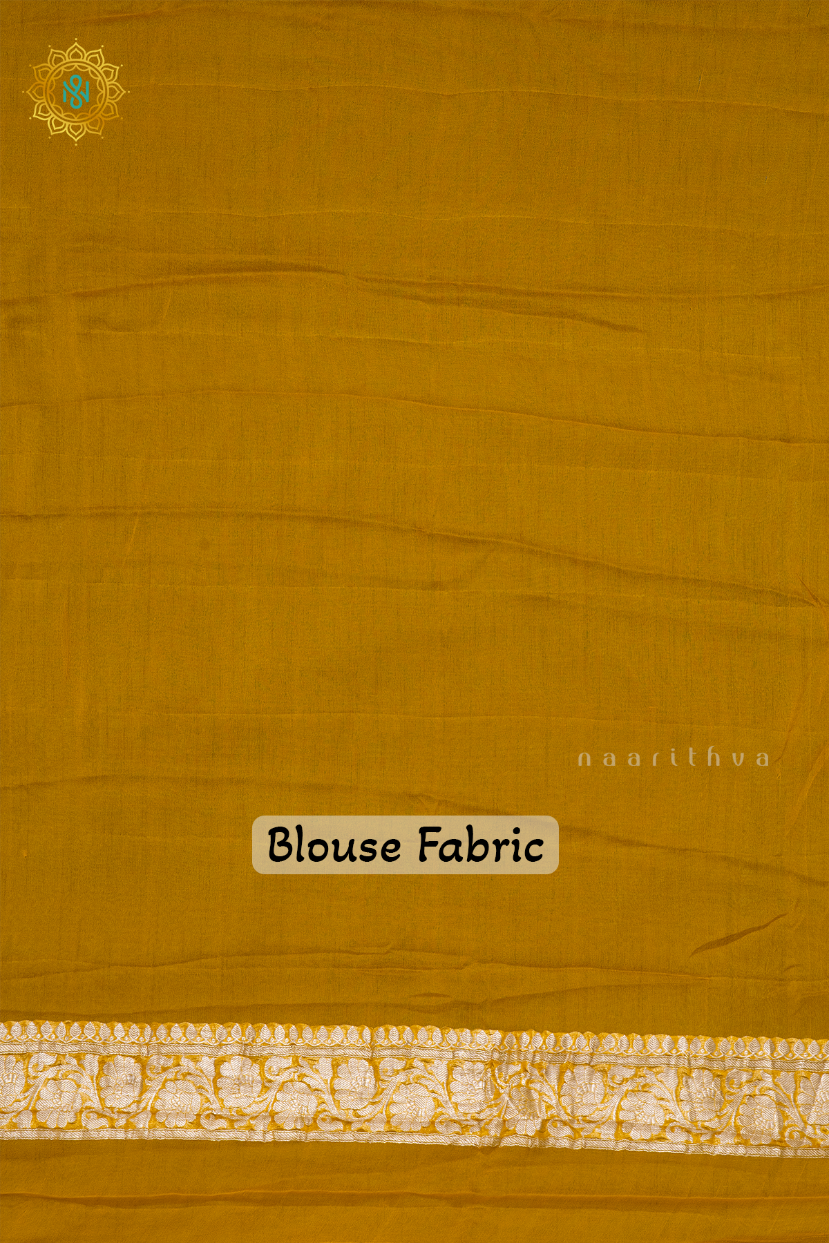BROWN WITH MUSTARD - PURE BANARASI CHIFFON