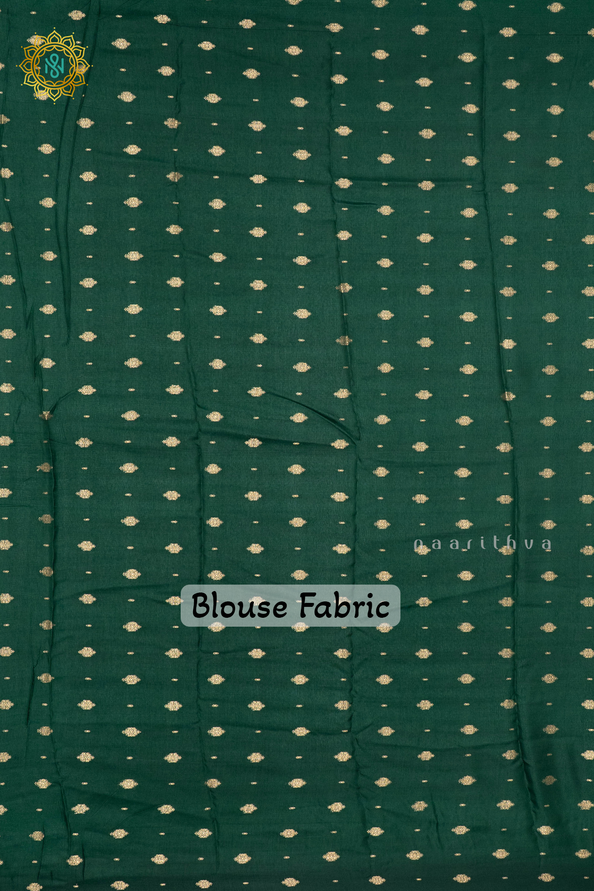 WINE WITH BOTTLE GREEN - SEMI CREPE SILK