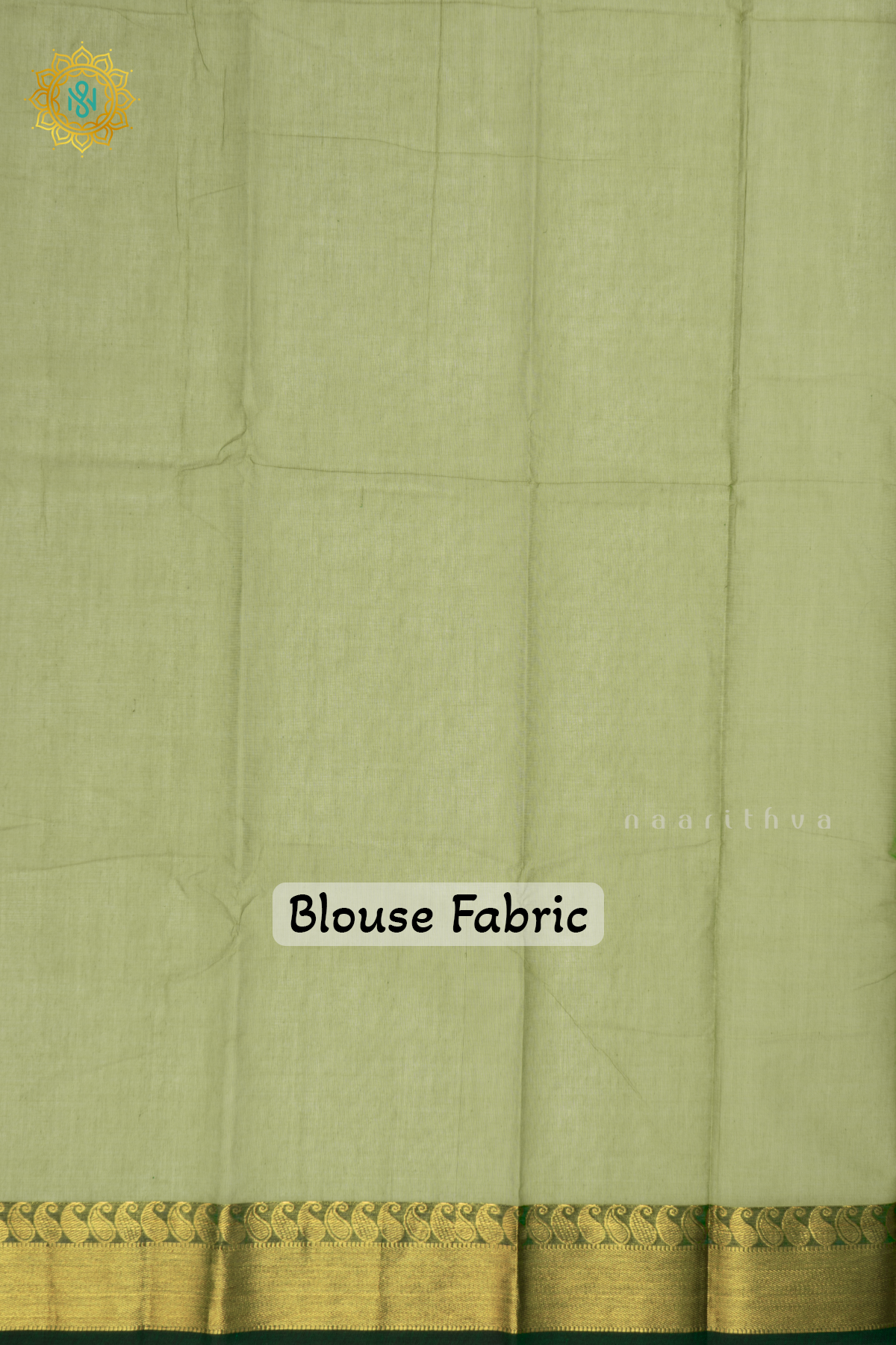 Pista Green With Bottle Green - Chettinad Cotton Saree Allover Thread Woven Buttas With Contrast Zari Border