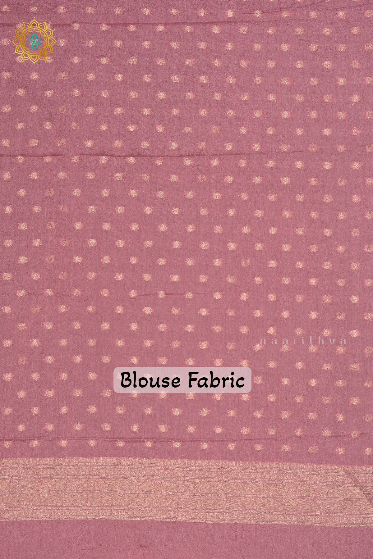 BOTTLE GREEN WITH PINK - SEMI CHIFFON GEORGETTE