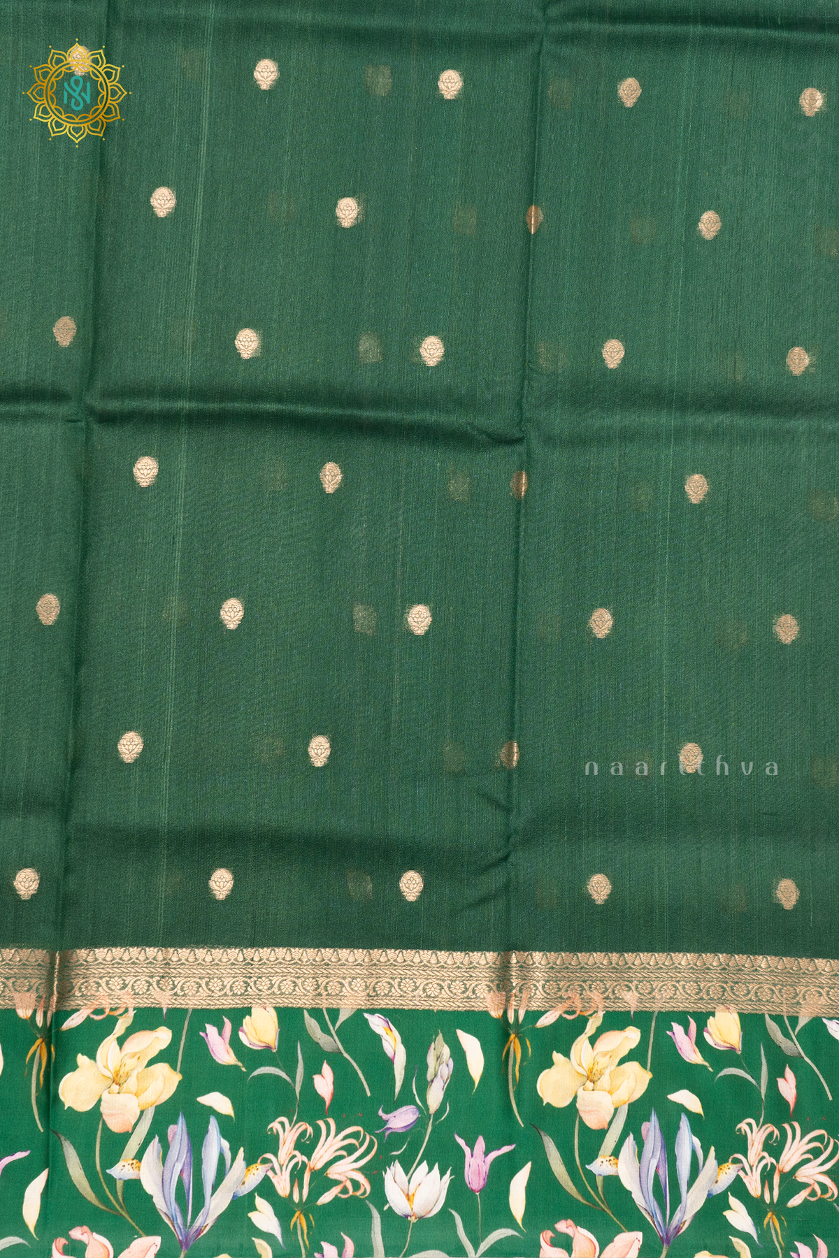 GREEN - PURE TUSSAR SILK