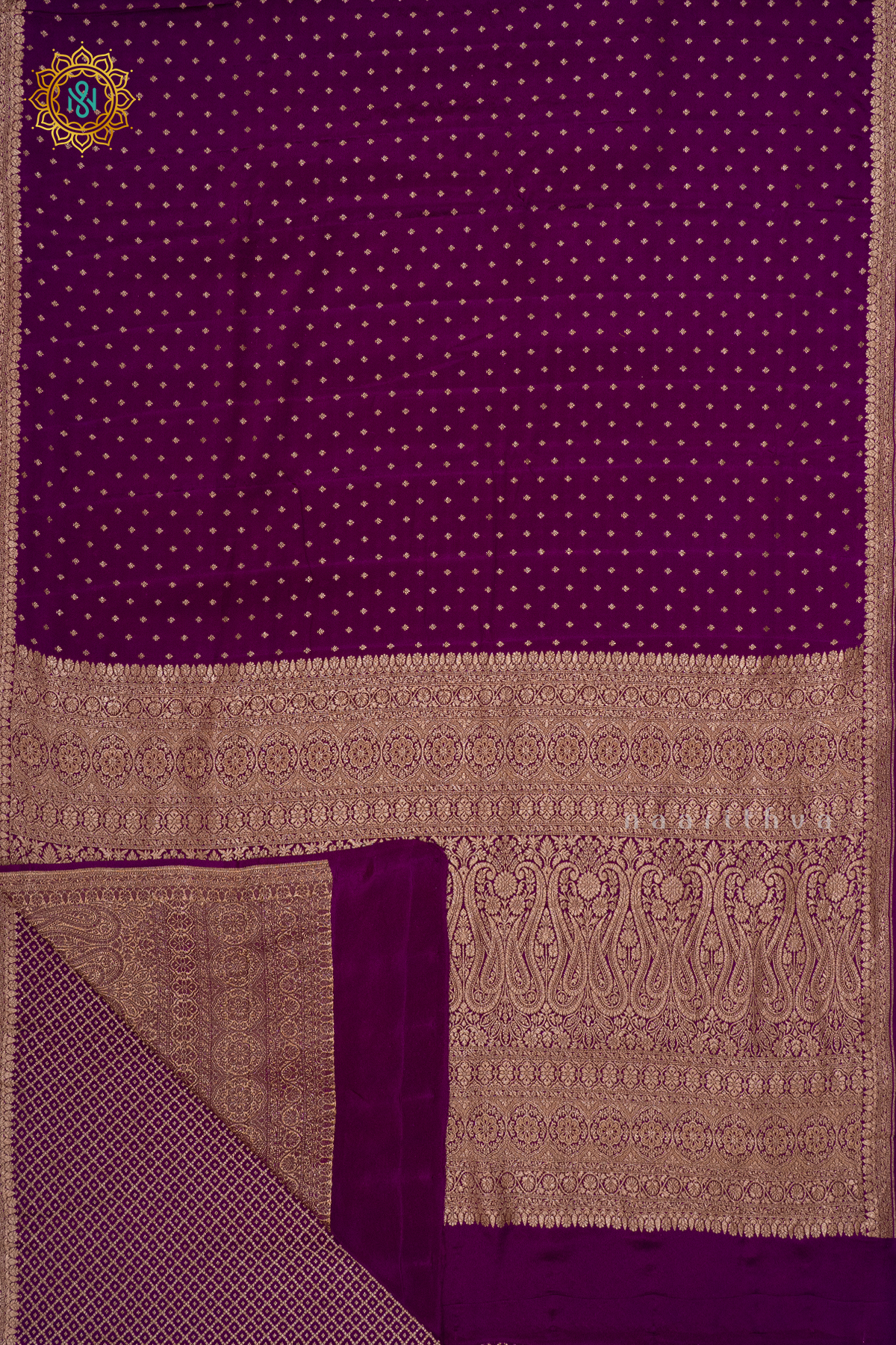 WINE- PURE BANARASI CREPE
