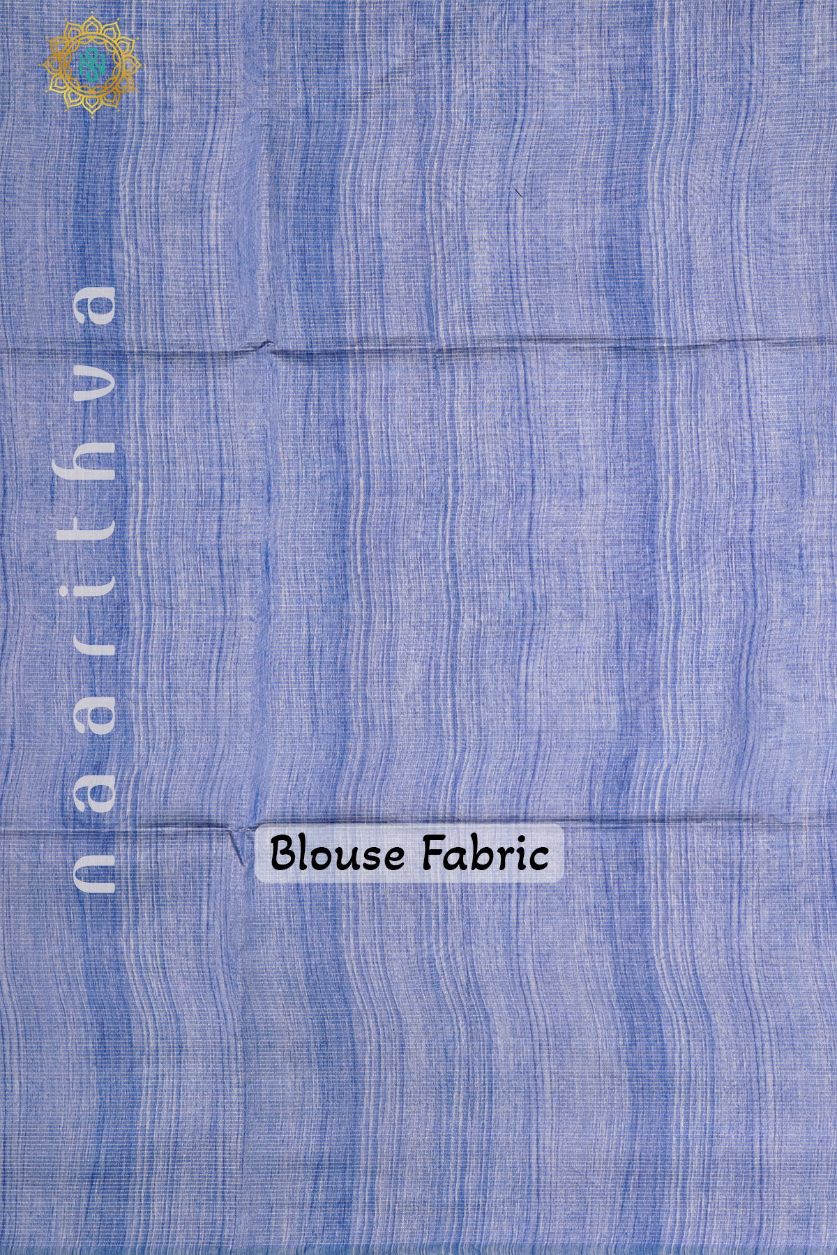 BIEGE WITH BLUE - SEMI TUSSAR SILK