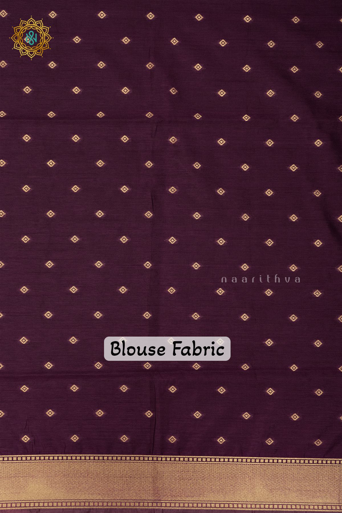 MAUVE WITH WINE - SEMI RAW SILK