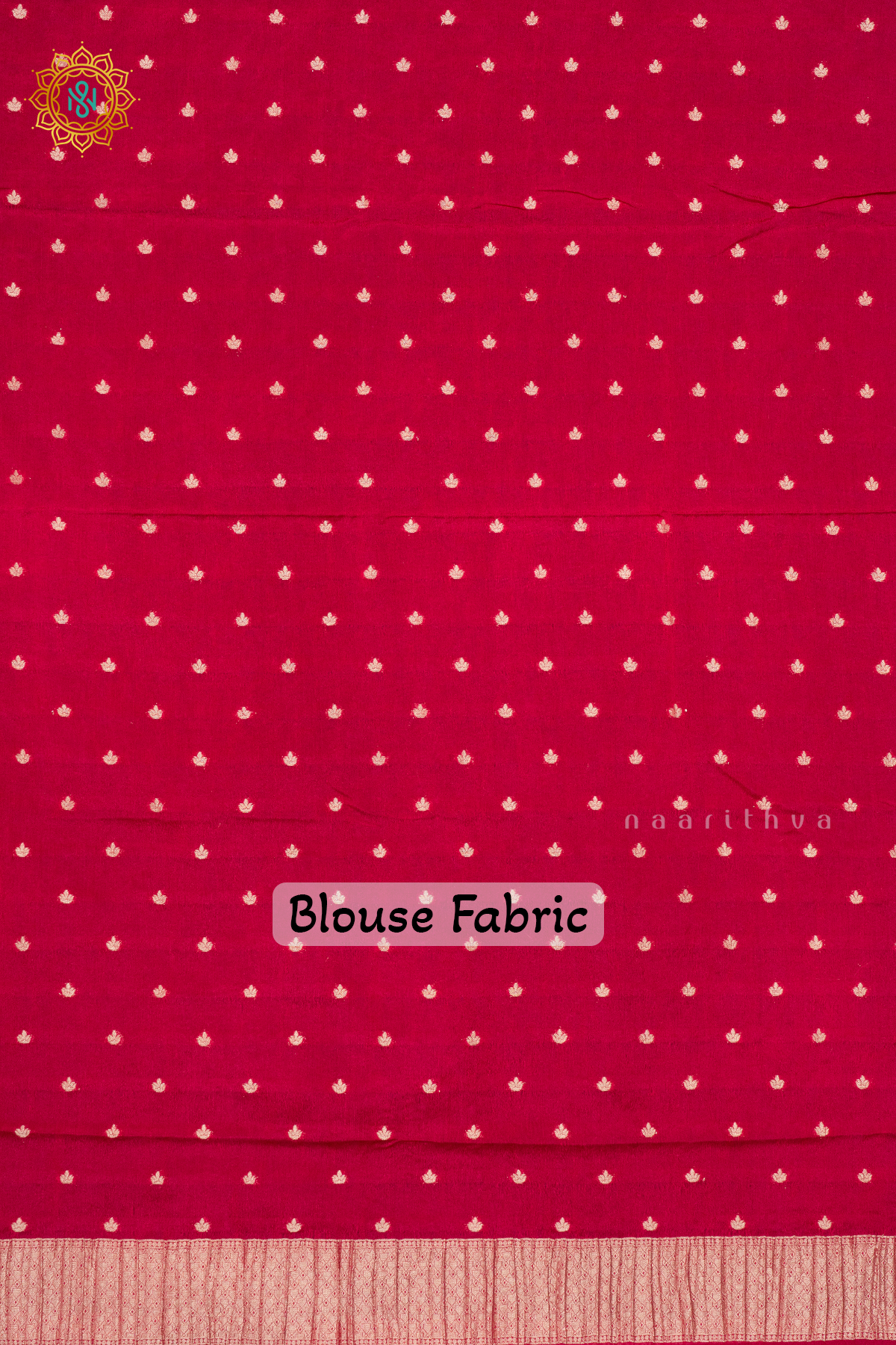 YELLOW WITH RED - SEMI CREPE GEORGETTE
