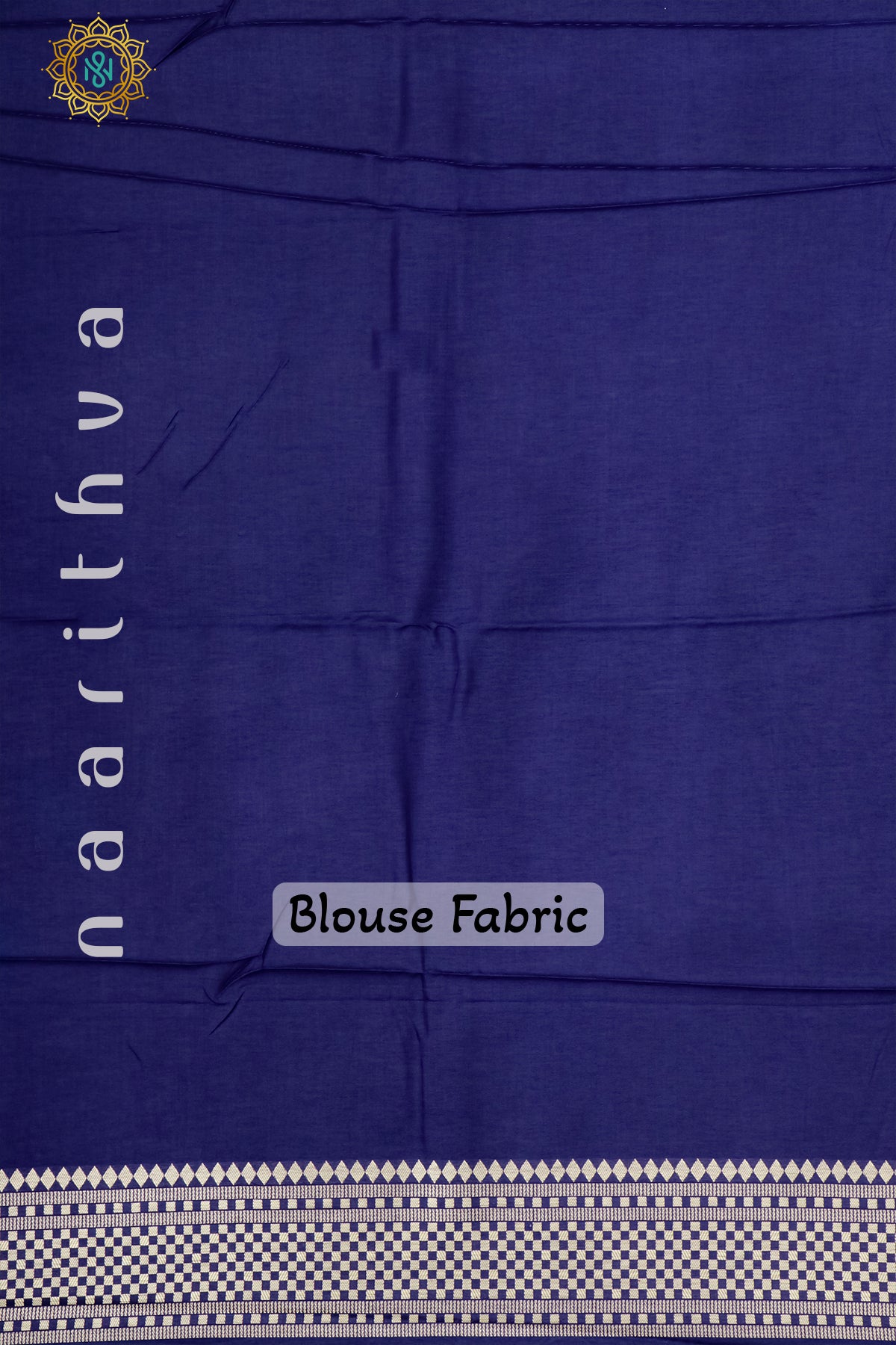 BLUE WITH NAVY BLUE - DOLA SILK