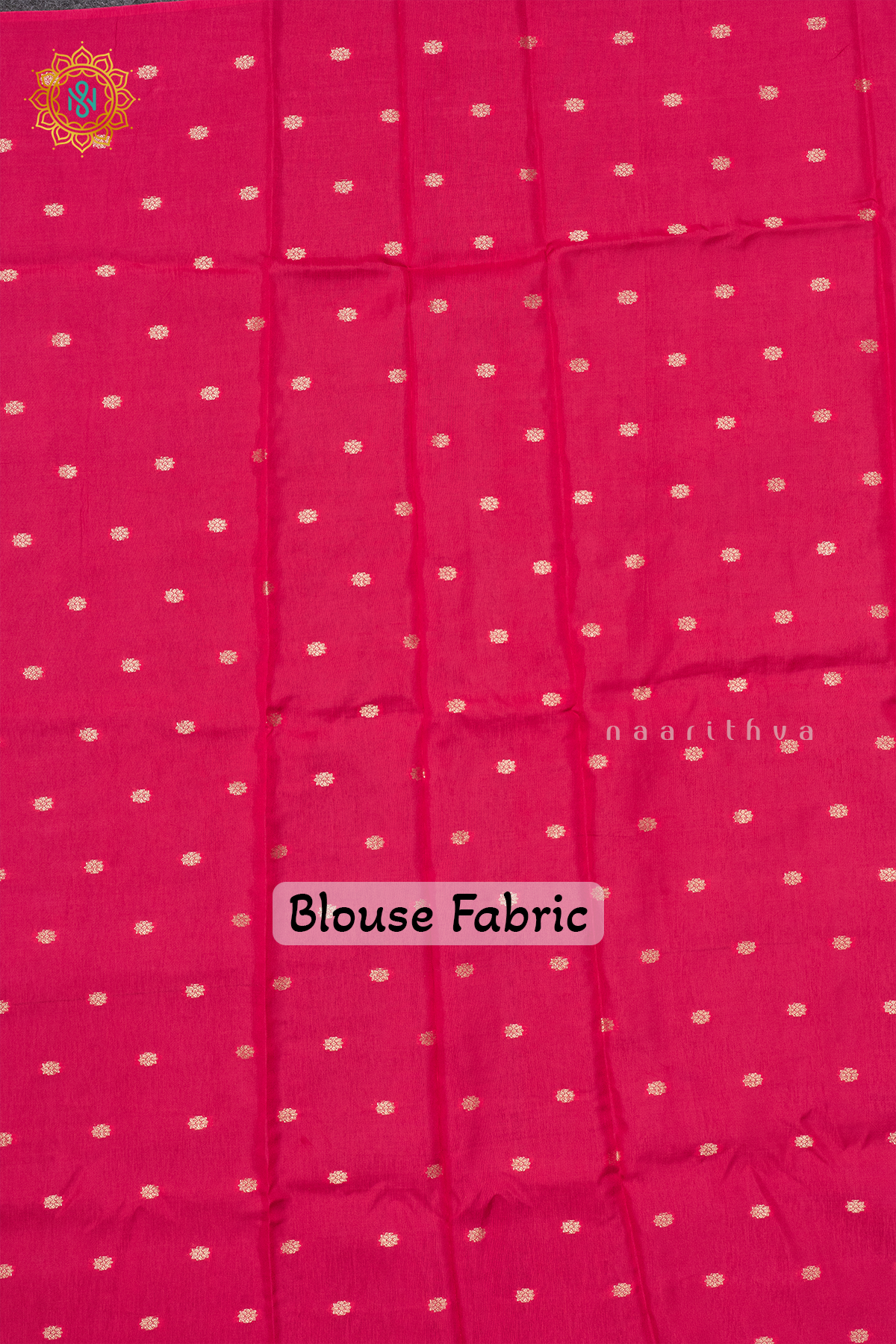 YELLOW WITH PINK - SEMI CREPE SILK
