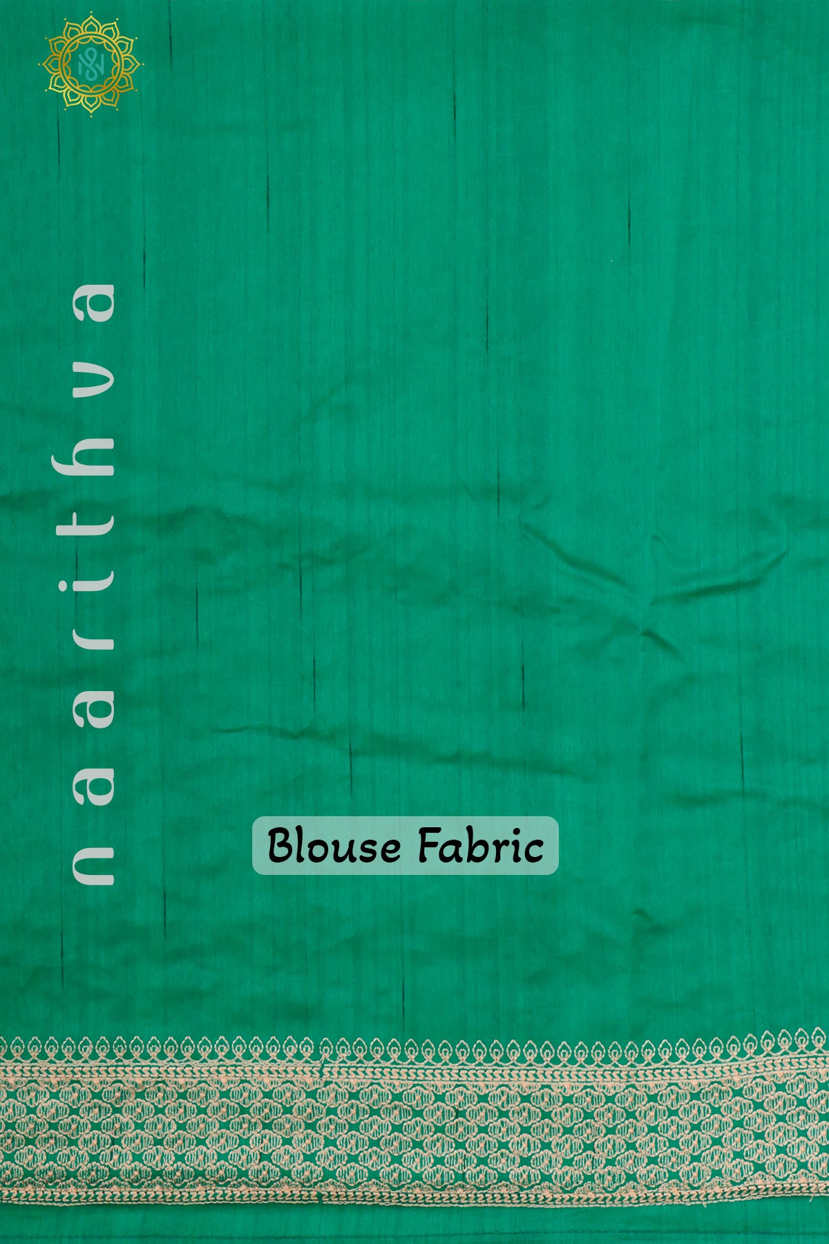 GREEN - SEMI TUSSAR SILK WITH EMBROIDERY