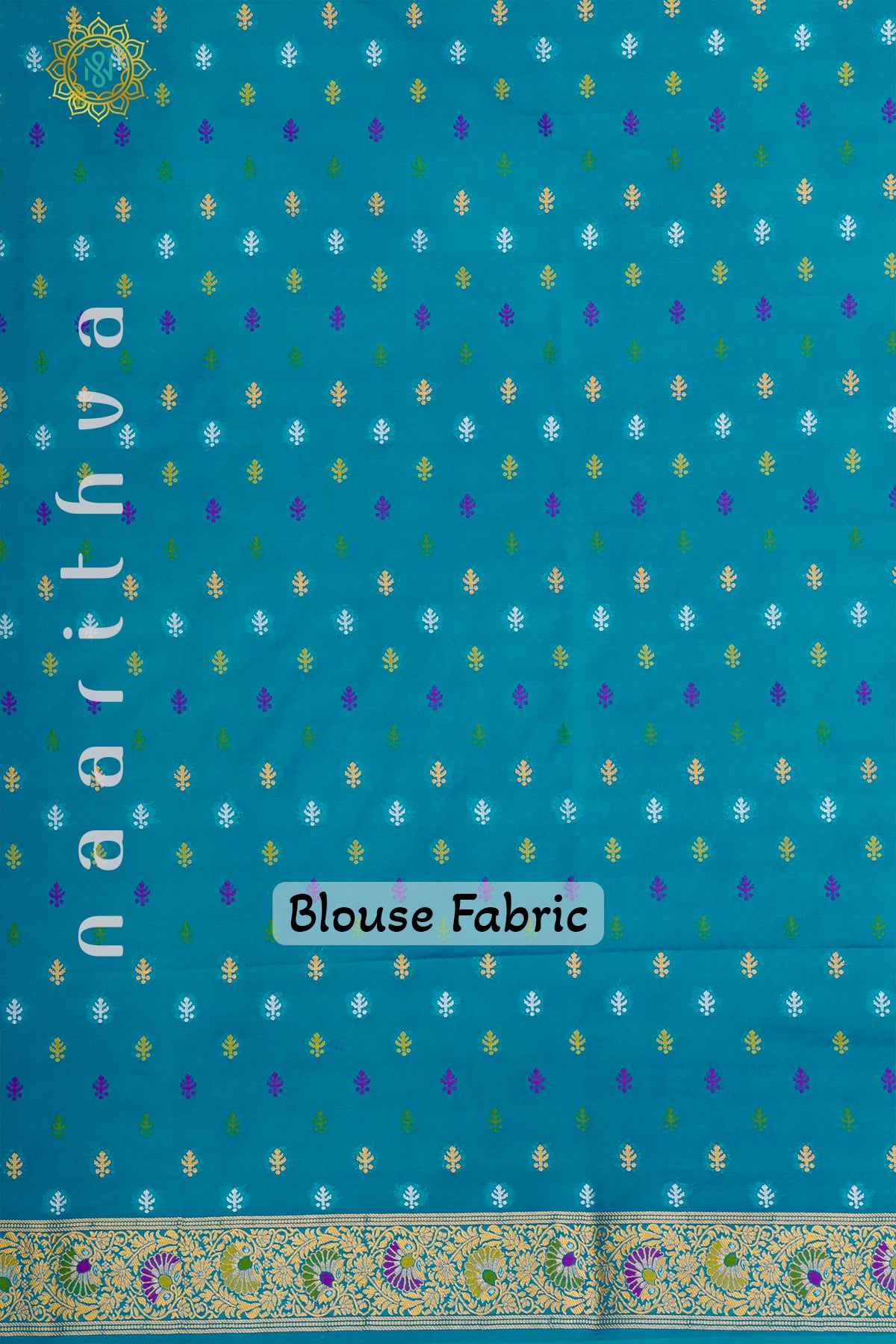 PURPLE WITH SKY BLUE - SEMI CREPE GEORGETTE